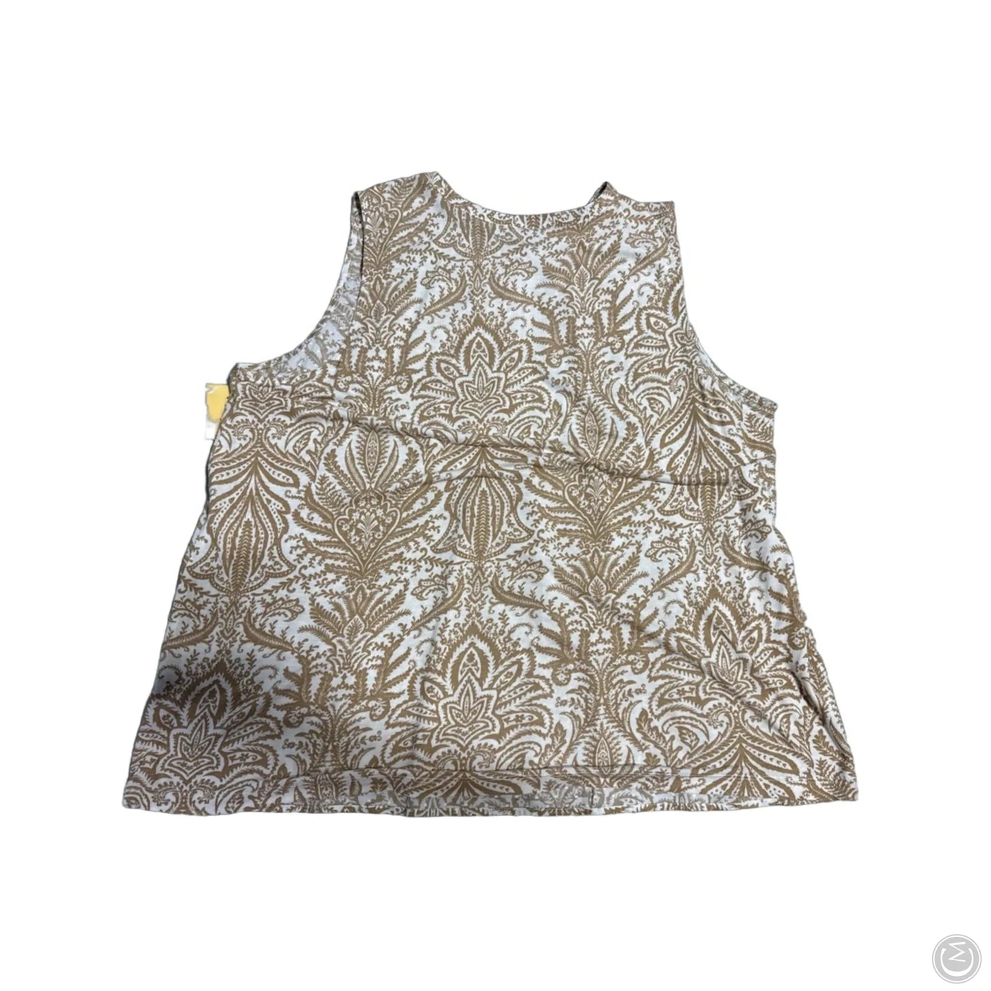 Tank Top By Loft In Brown & White, Size: Xl