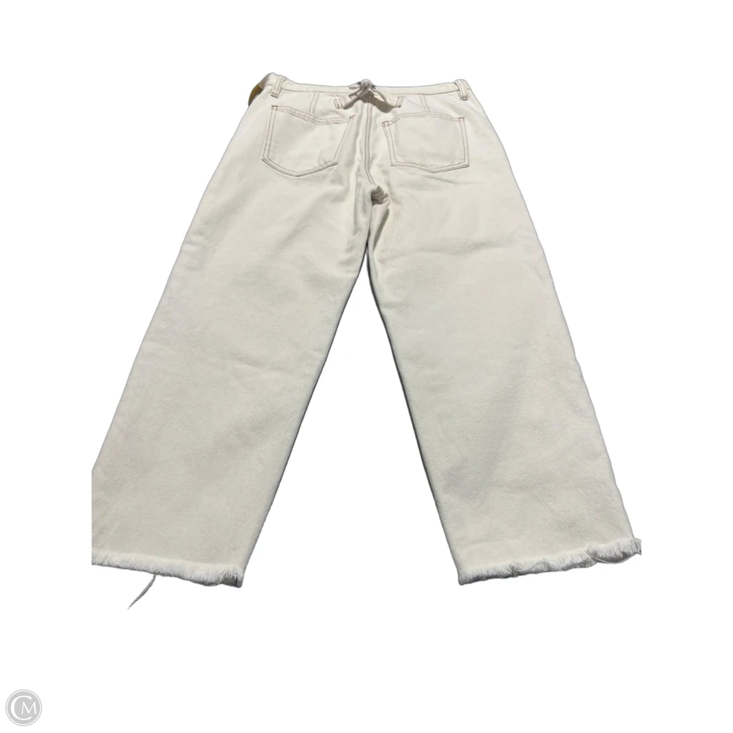 Jeans Straight By Free People In Cream, Size: 2