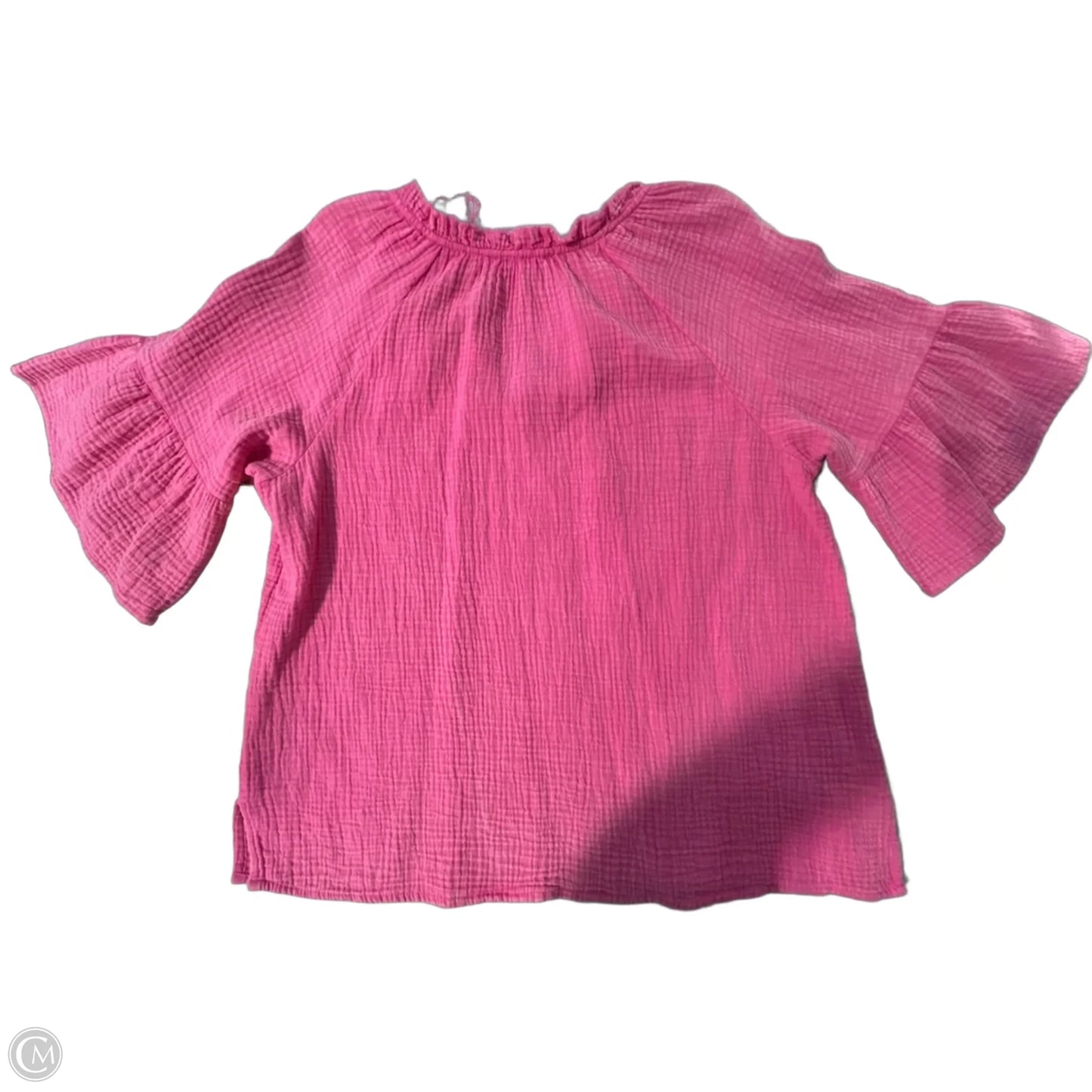 Top 3/4 Sleeve By Tribal In Pink, Size: S