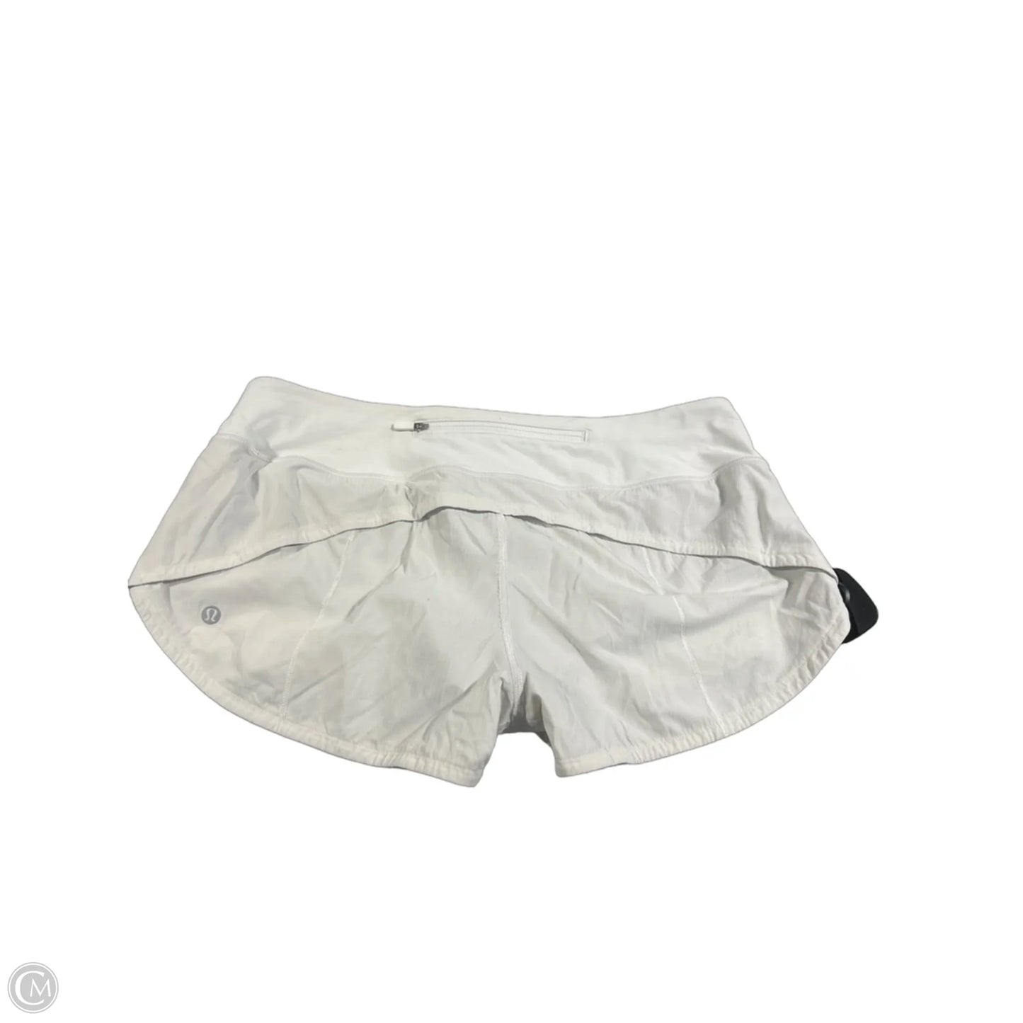 Athletic Shorts By Lululemon In White, Size: 8