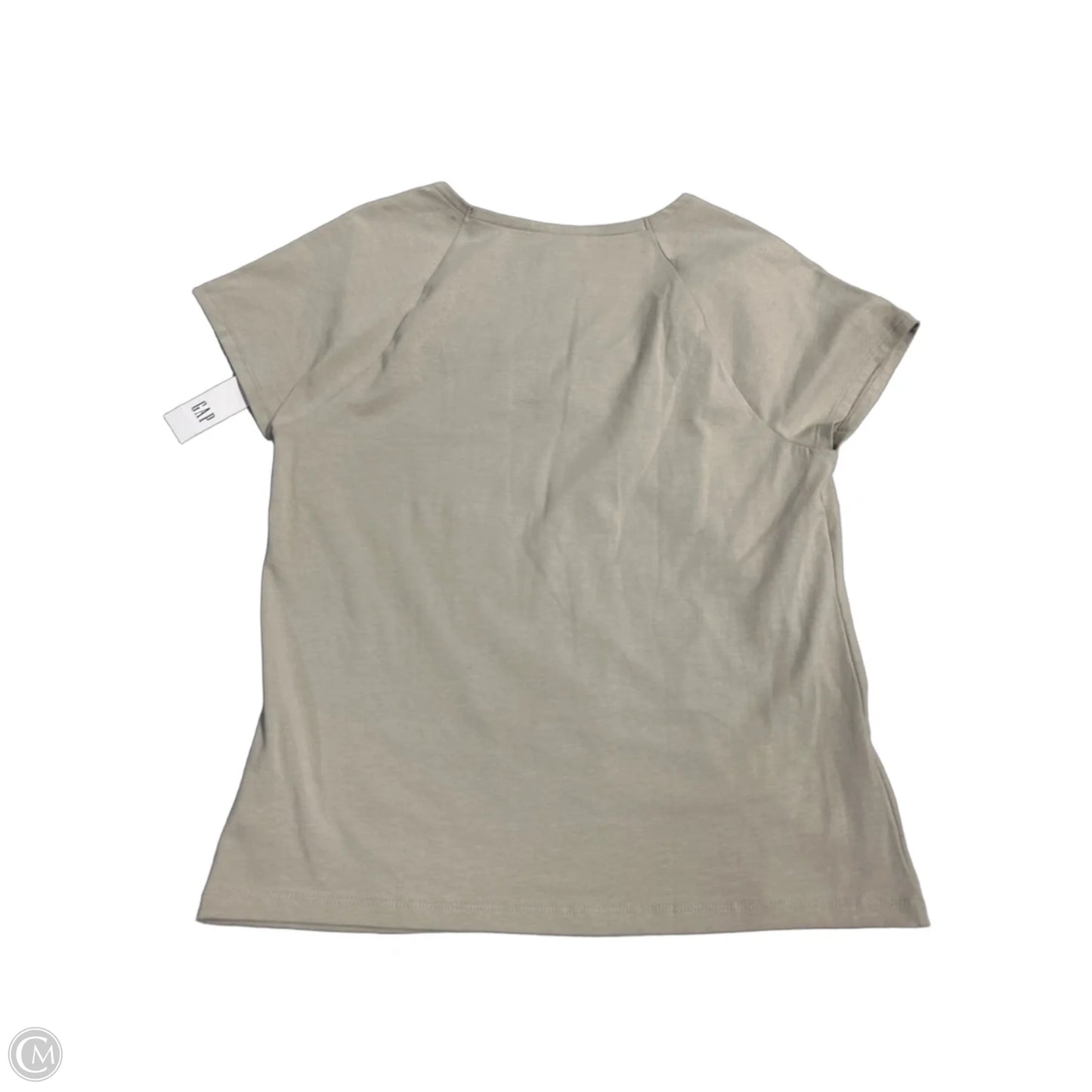 Top Short Sleeve By Gap In Tan, Size: L