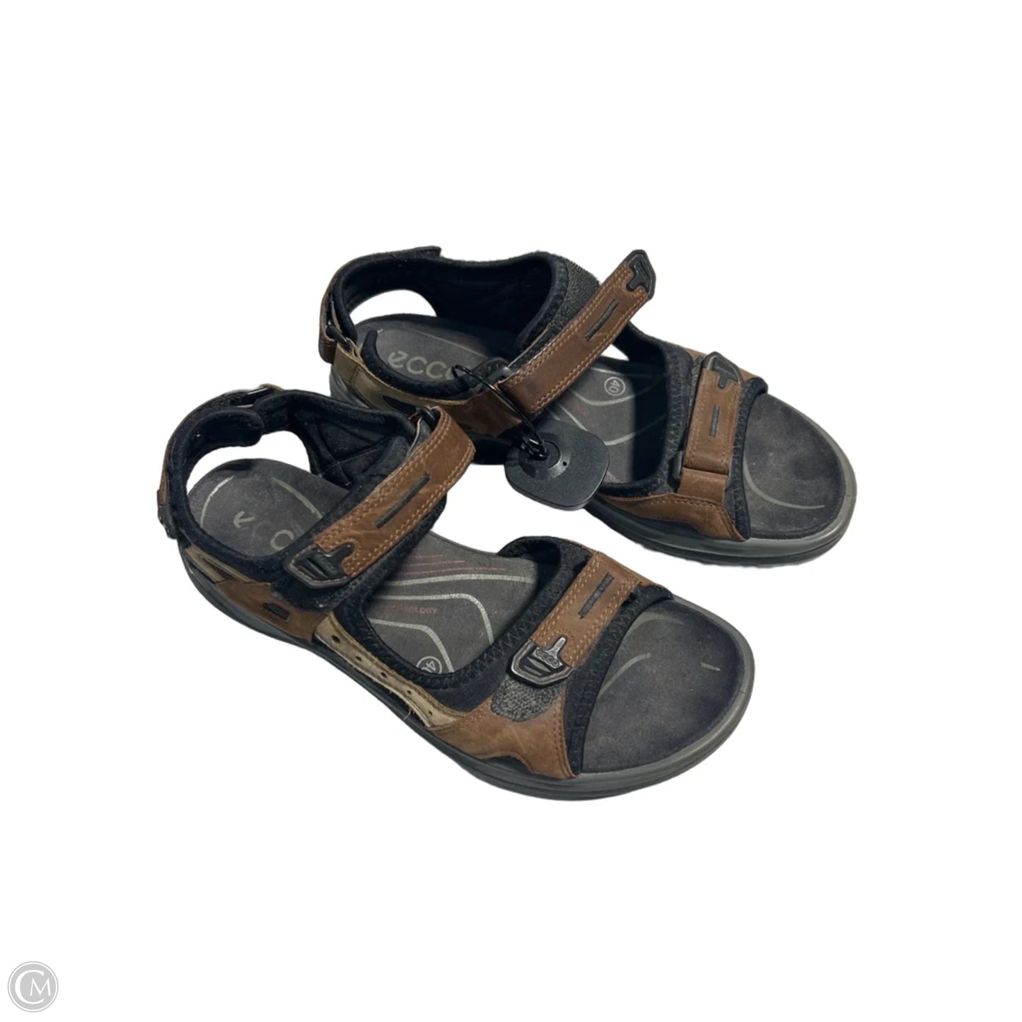 Sandals Flats By Ecco In Brown, Size: 9.5