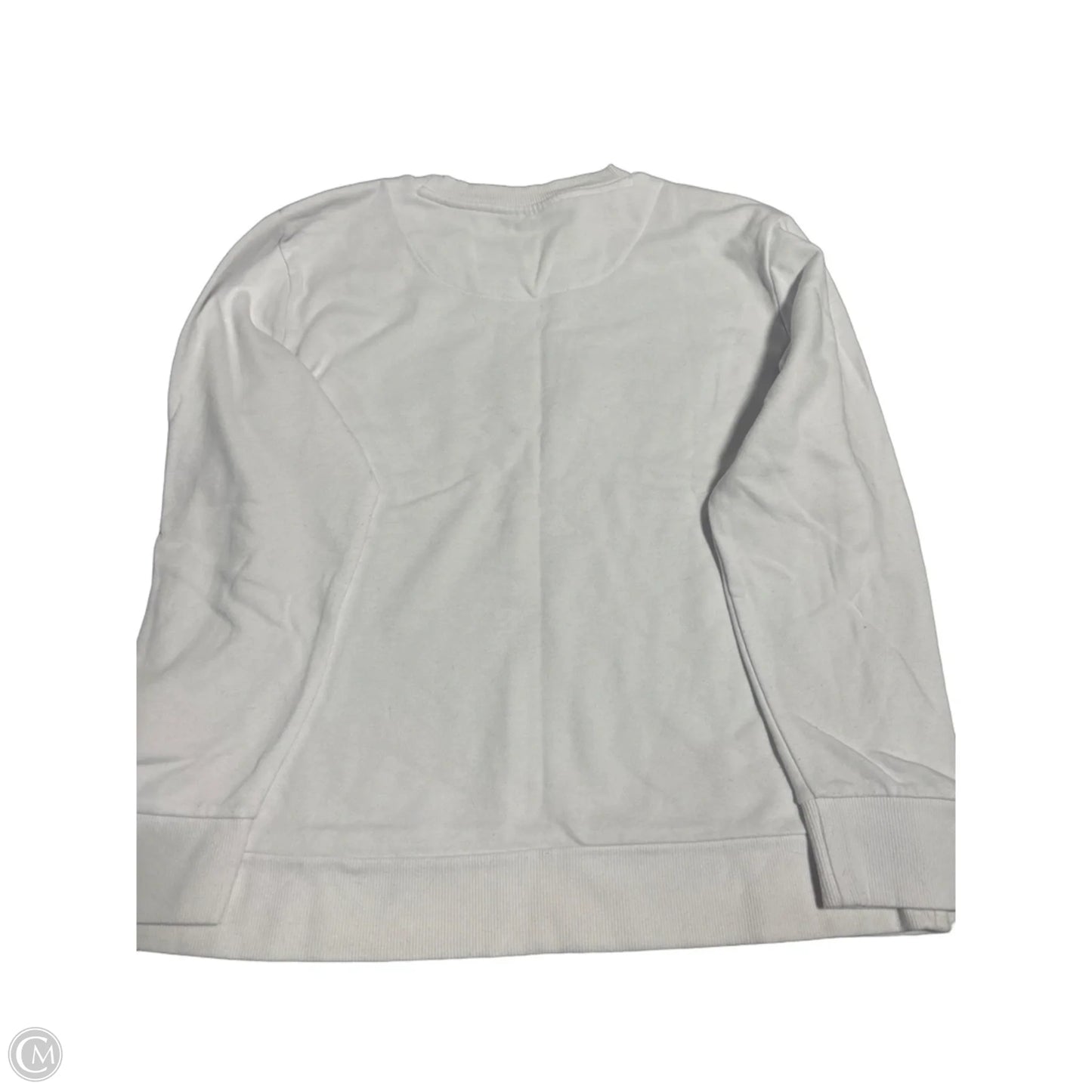 Top Long Sleeve By Dkny In White, Size: L