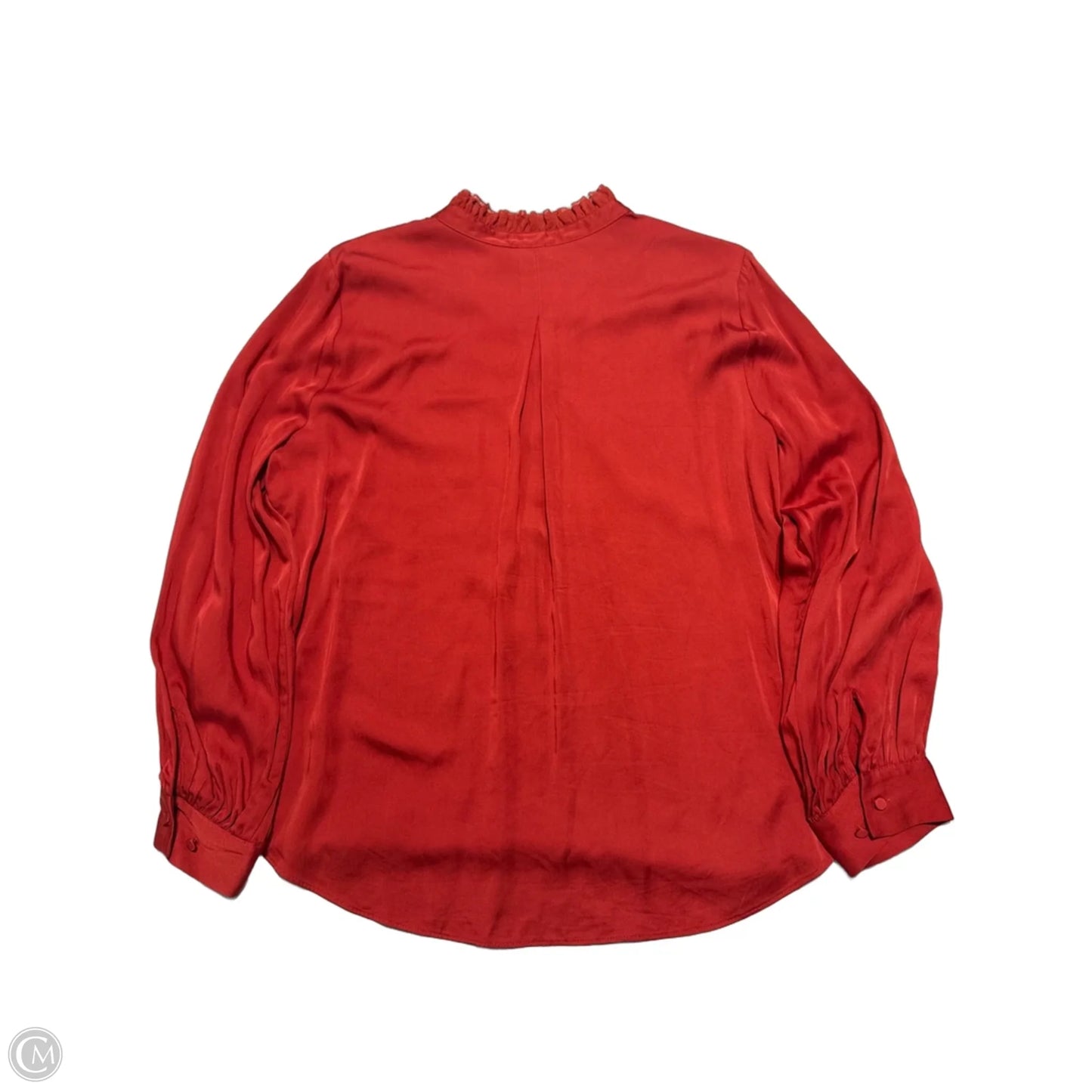 Blouse Long Sleeve By Chicos In Red, Size: L