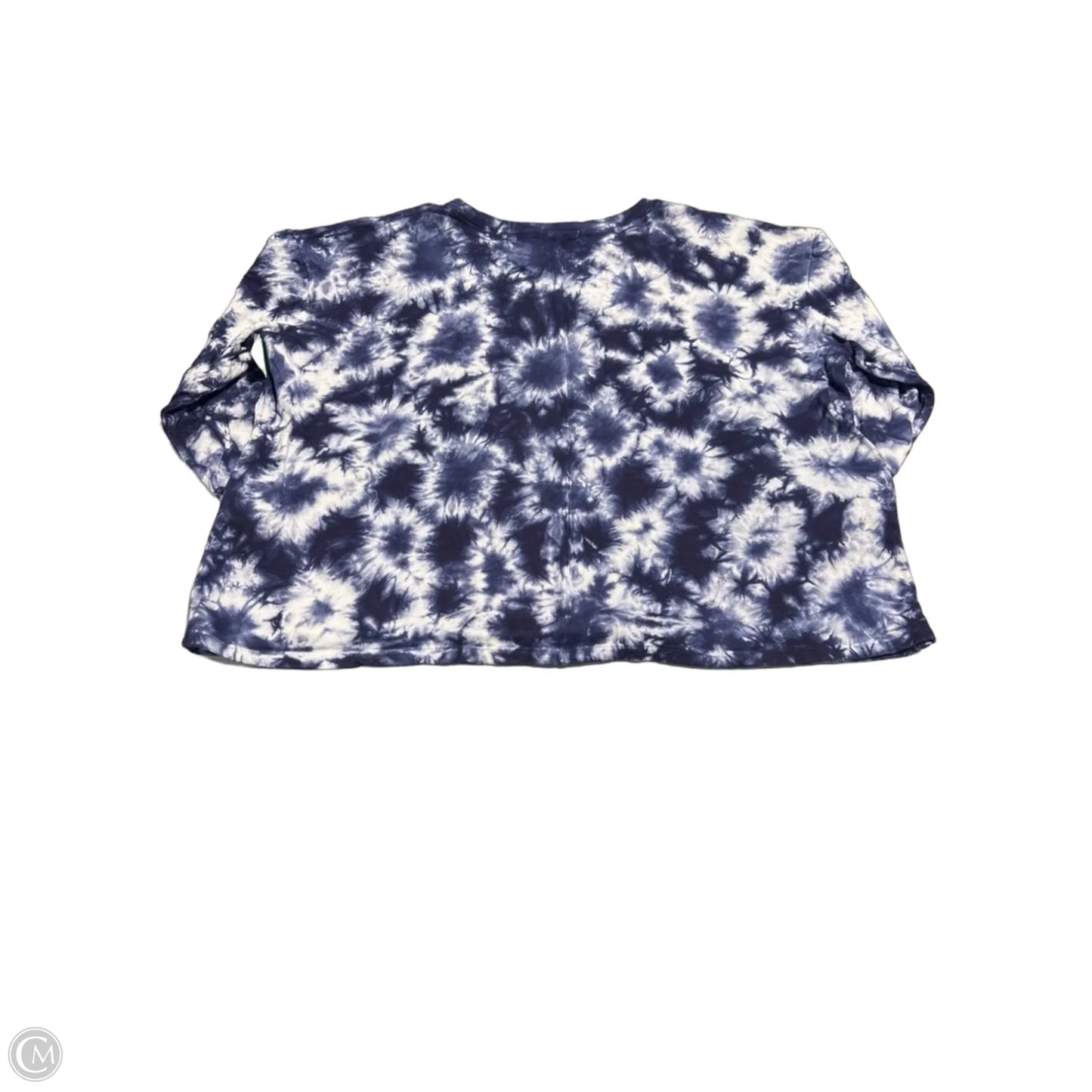 Top Long Sleeve Basic By Cj Banks In Blue, Size: 2x