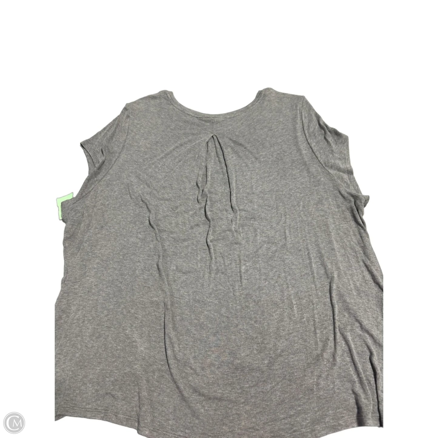 Top Short Sleeve Basic By Athleta In Grey, Size: 1x