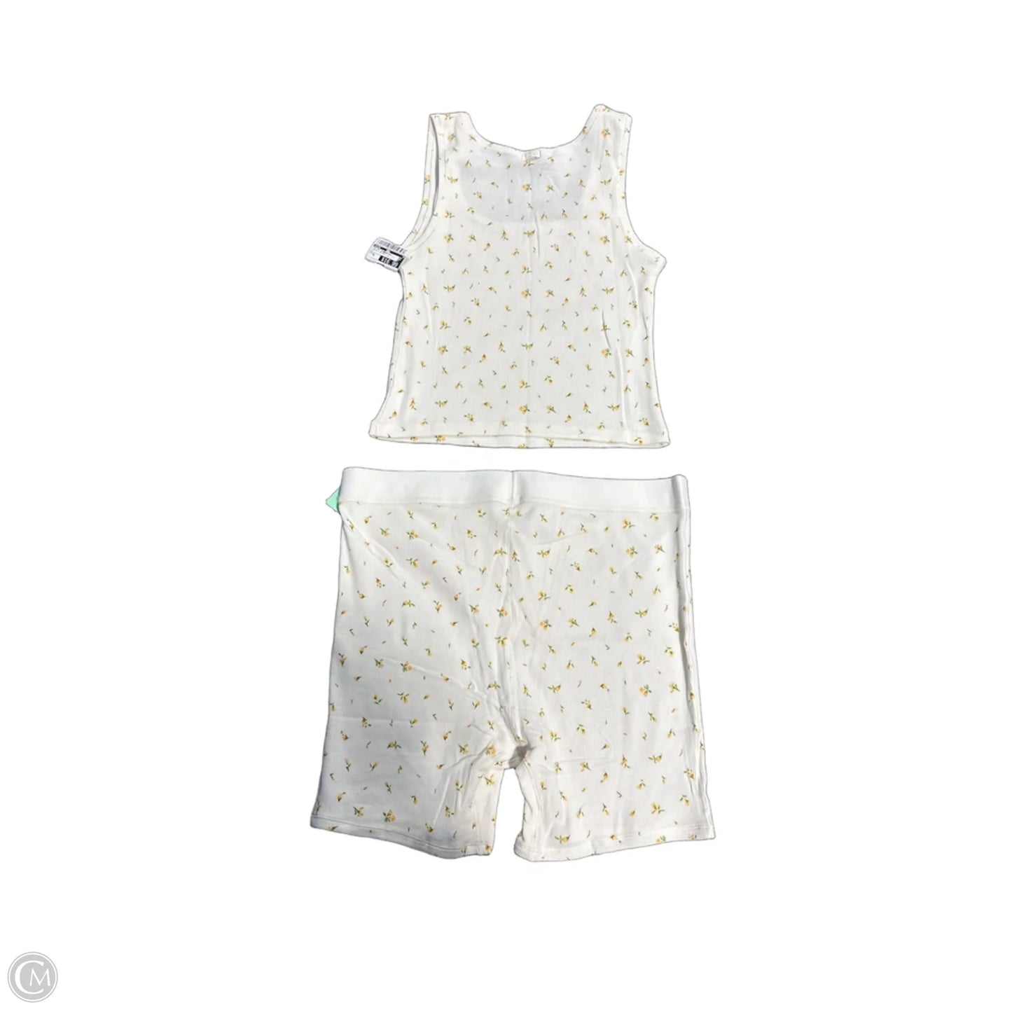 Top 2pc Sleeveless By Skims In Cream & Yellow, Size: Xl