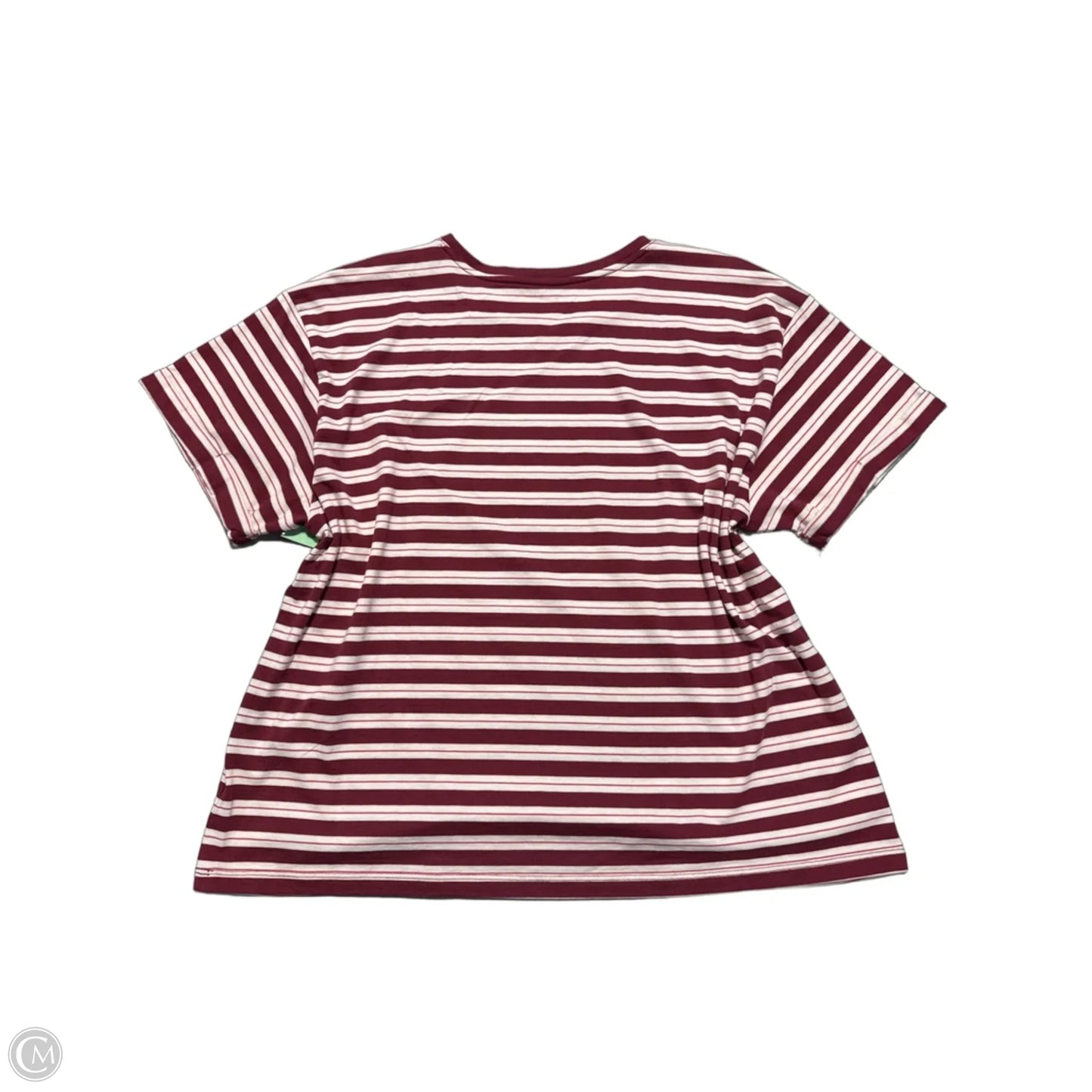 Top Short Sleeve By Lands End In Maroon, Size: L