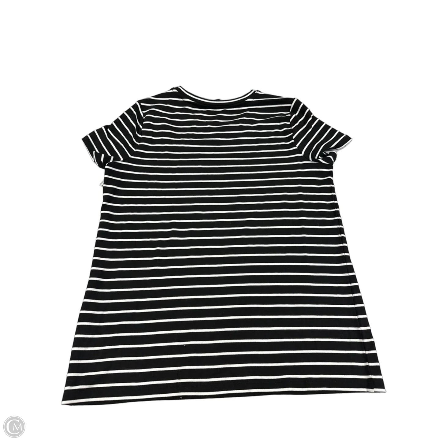 Top Short Sleeve By Liverpool In Black & White, Size: M