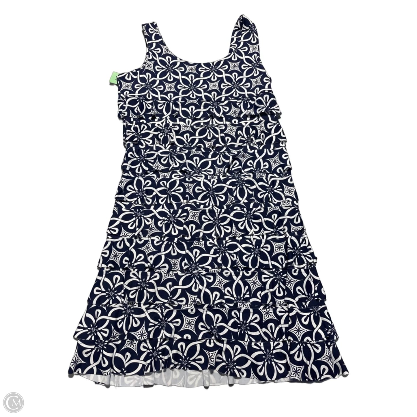Dress Casual Short By Lulu B In Blue & White, Size: S