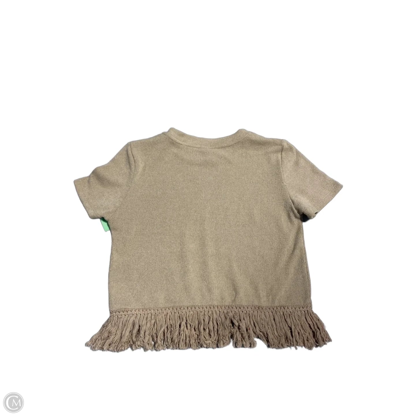 Top Short Sleeve By Hayden La In Tan, Size: S