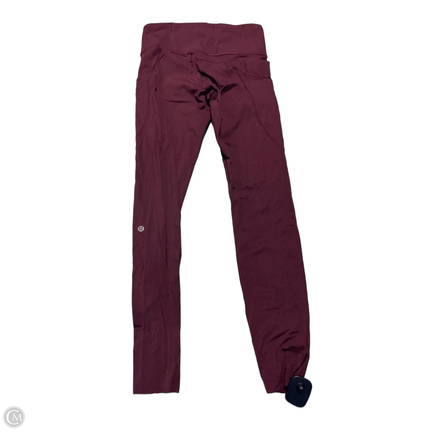 Athletic Leggings By Lululemon In Maroon, Size: 6