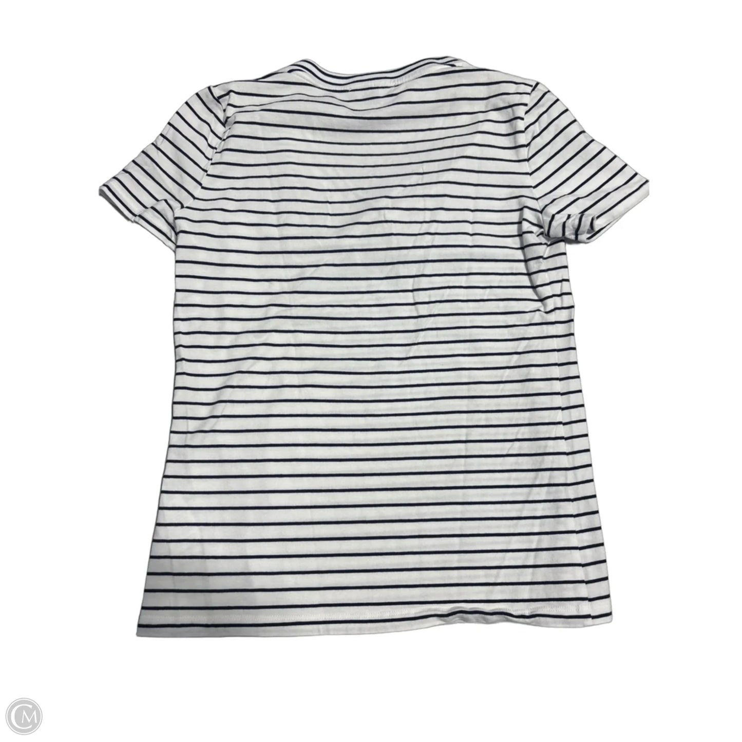 Top Short Sleeve By Nautica In Black & White, Size: S