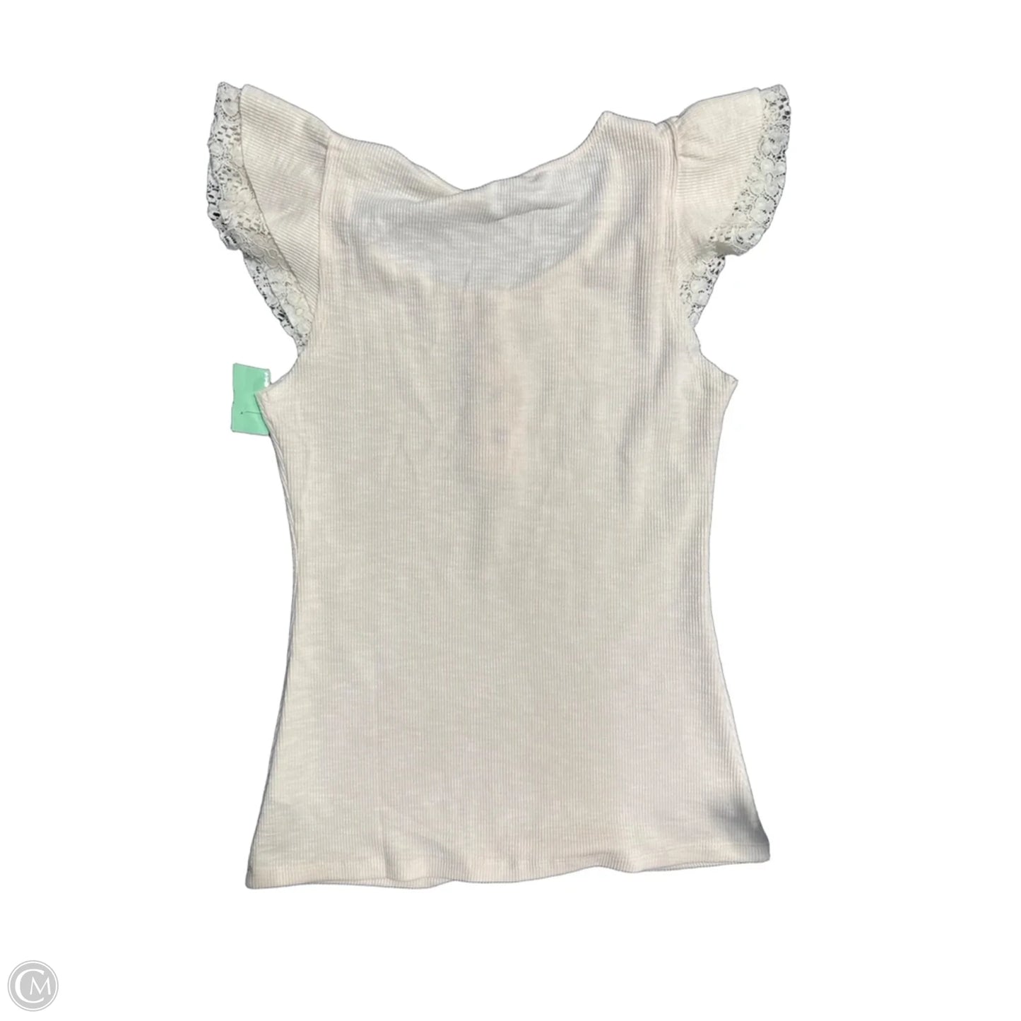 Top Short Sleeve By Doe & Rae In Cream, Size: S