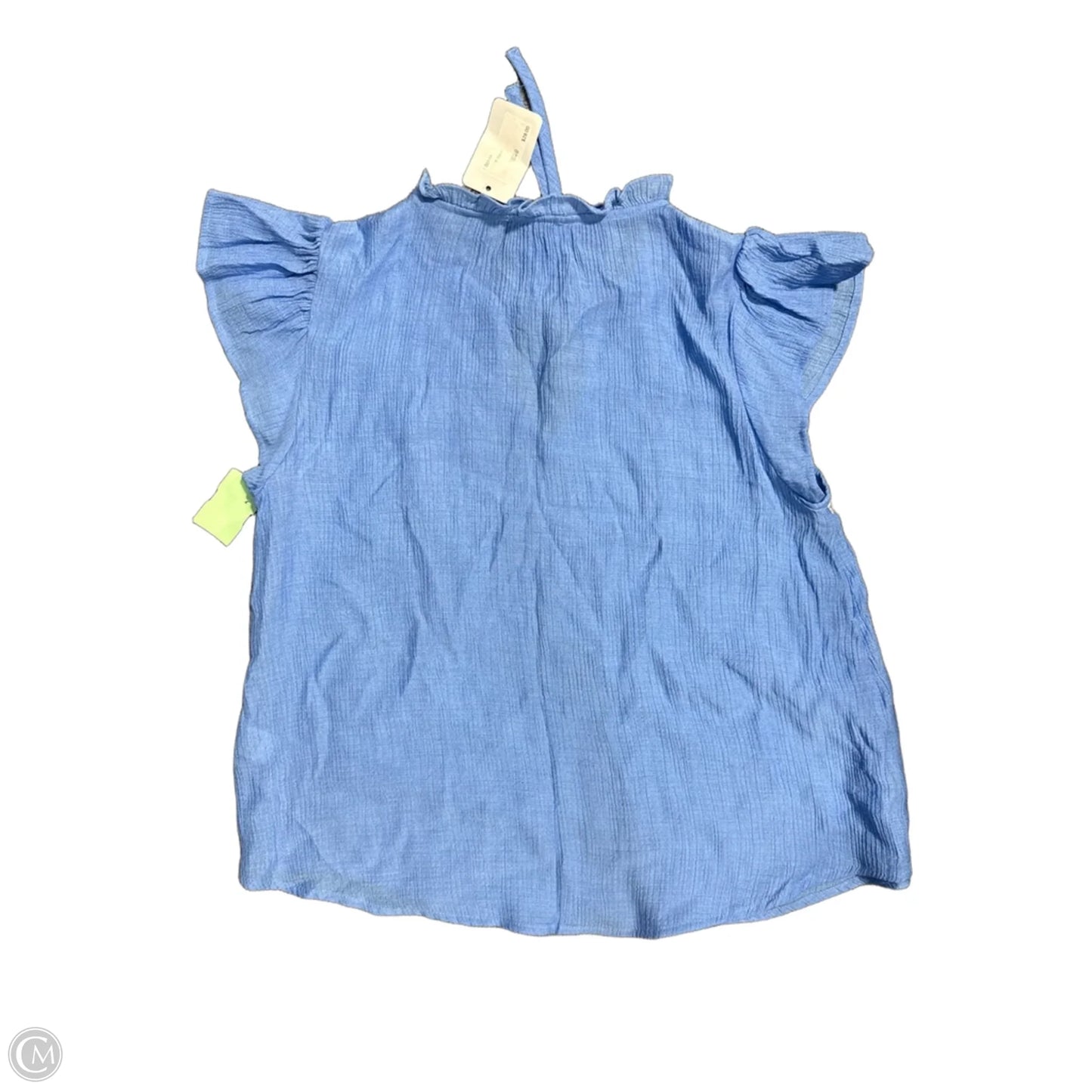 Top Short Sleeve By Mine In Blue, Size: M