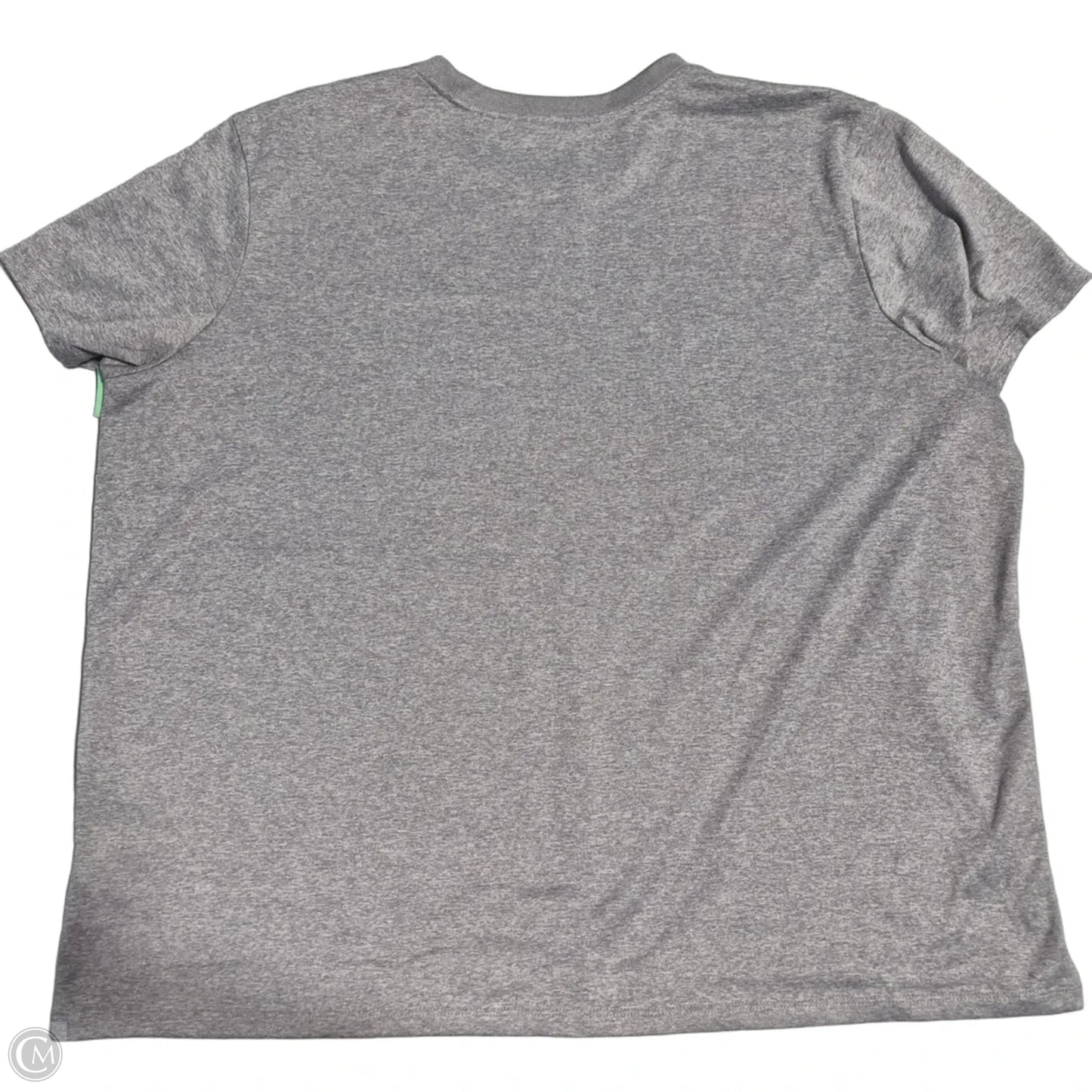 Athletic Top Short Sleeve By Nike In Grey, Size: Xxl