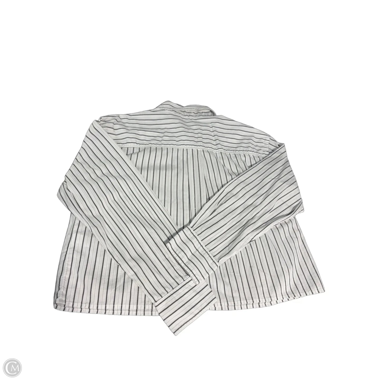 Top Long Sleeve By Banana Republic In Striped Pattern, Size: M
