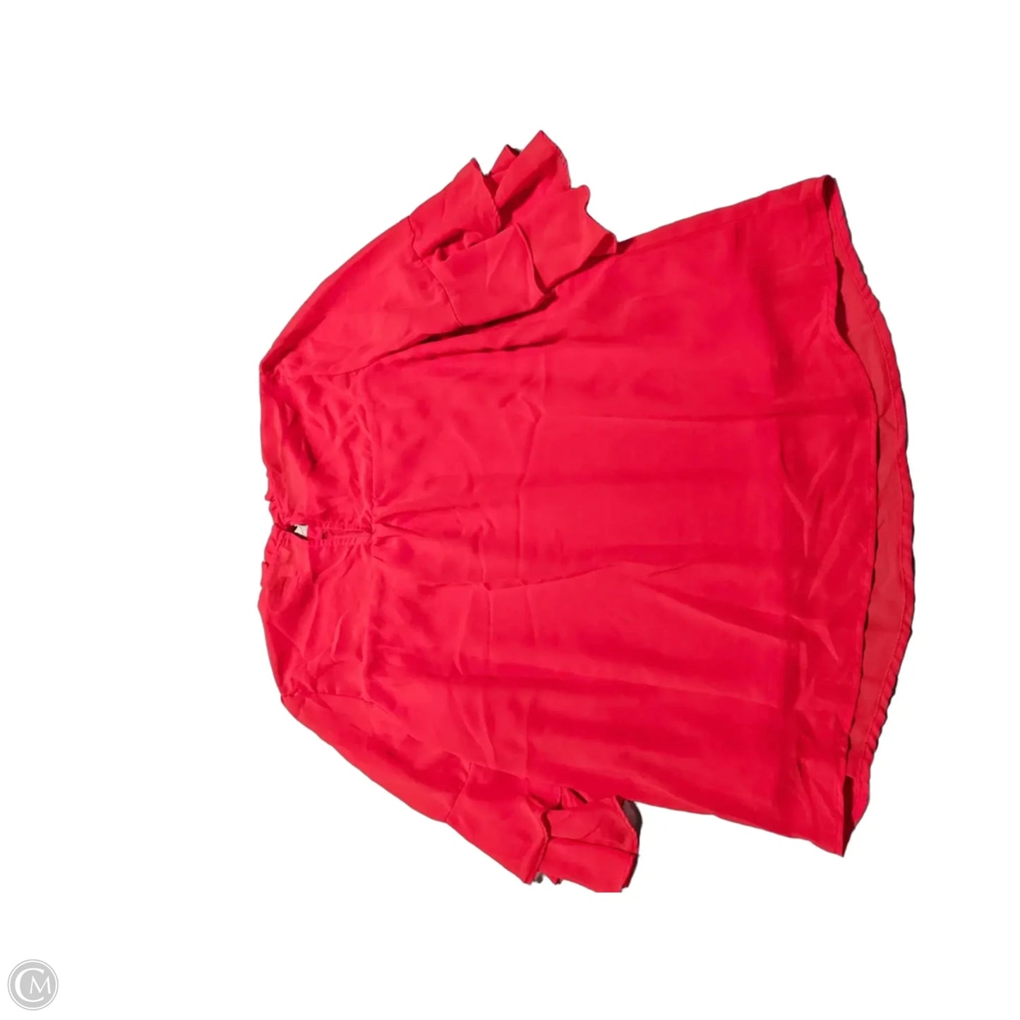 Top Short Sleeve By Monteau In Red, Size: L