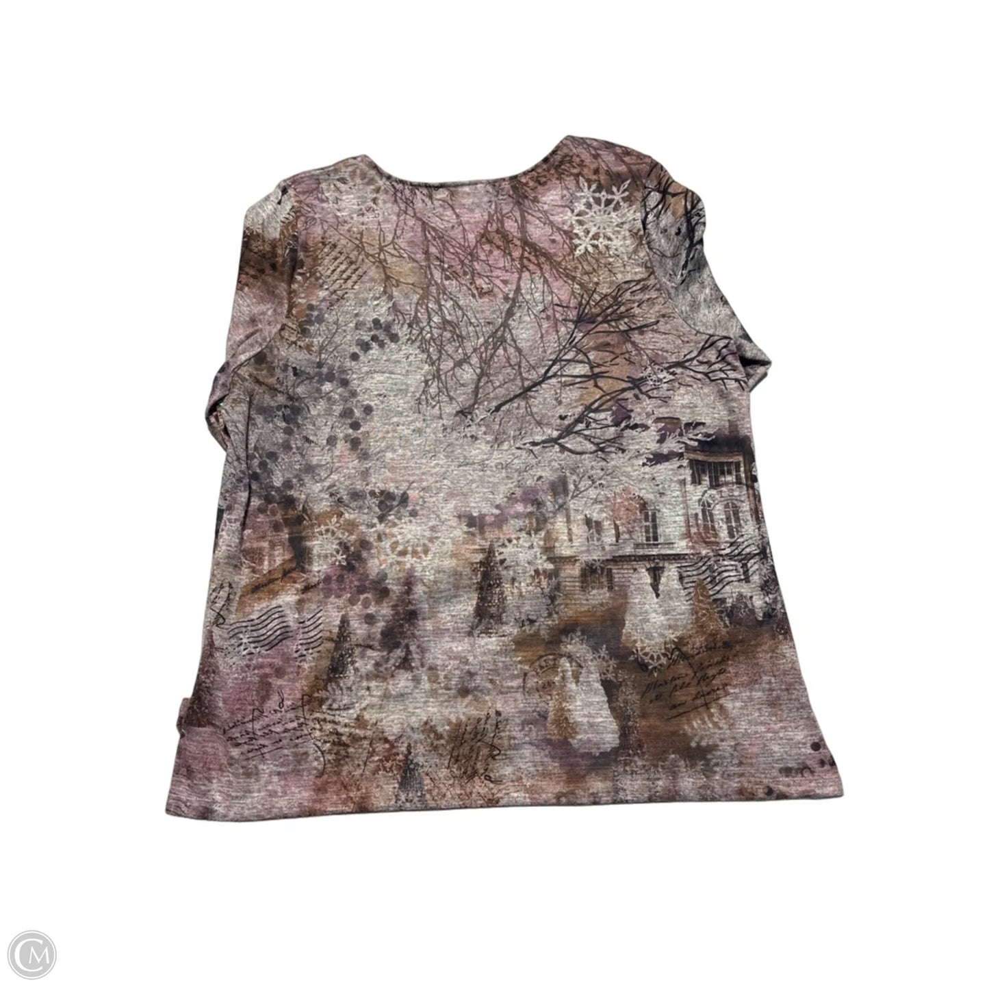 Top Short Sleeve By Cj Banks In Pink, Size: 1x