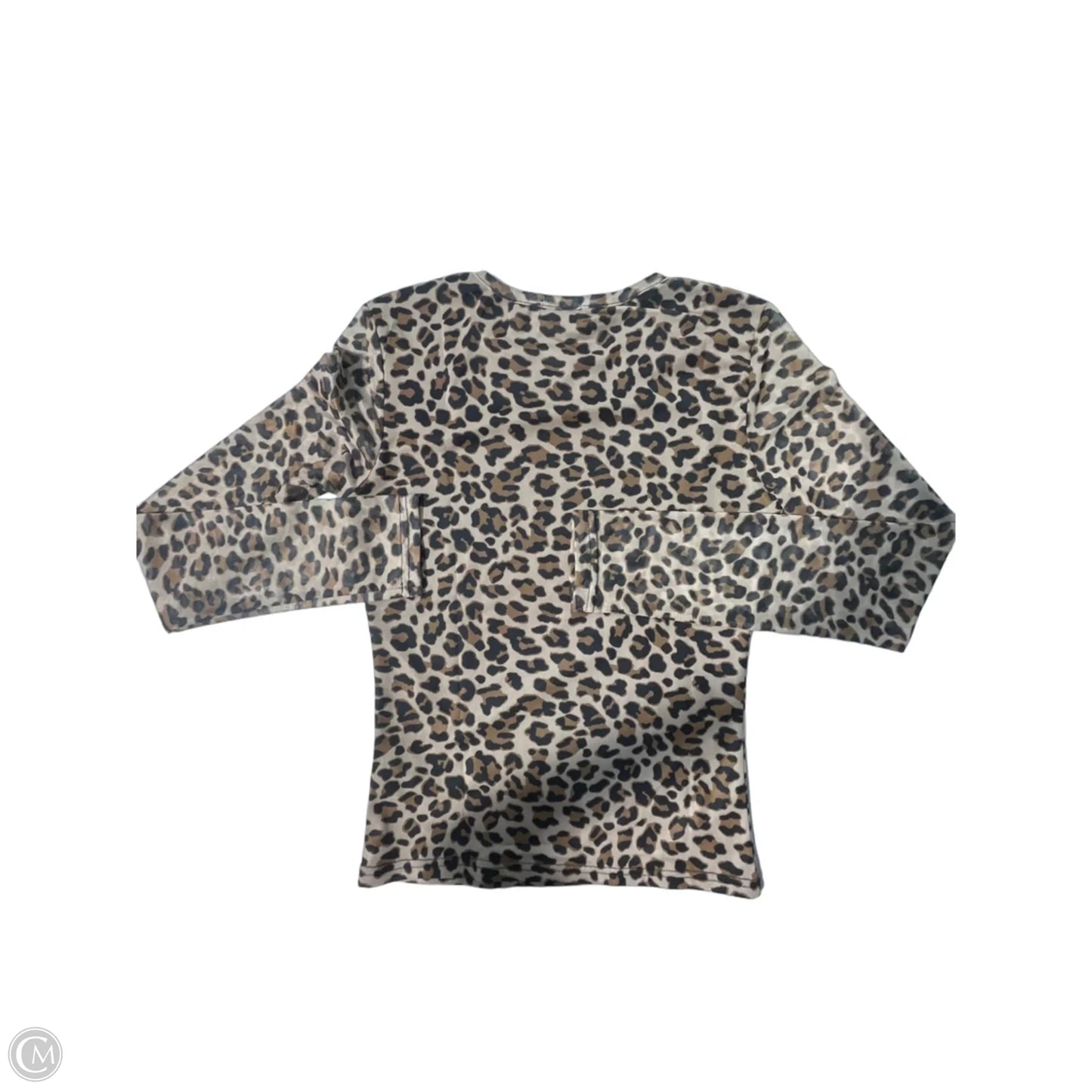 Top Long Sleeve By Cme In Animal Print, Size: M