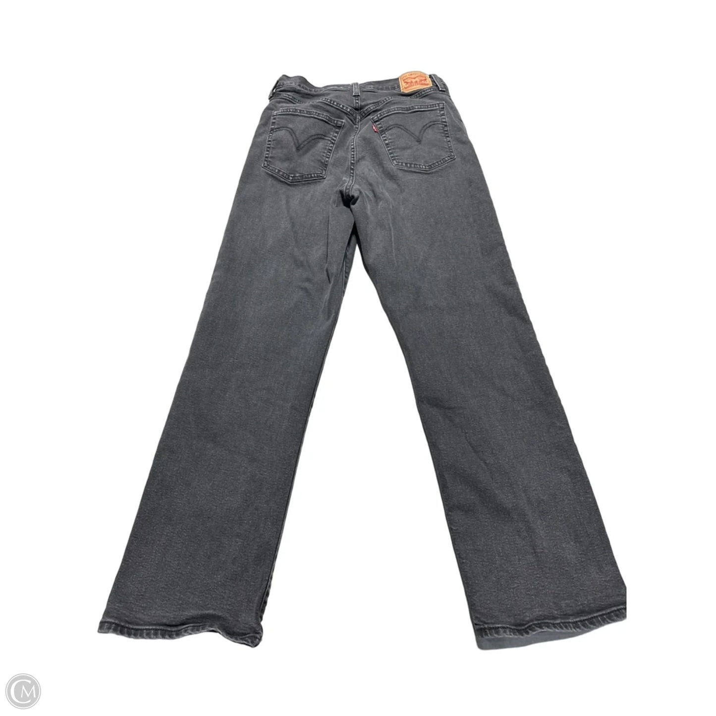 Jeans Straight By Levis In Black, Size: 14