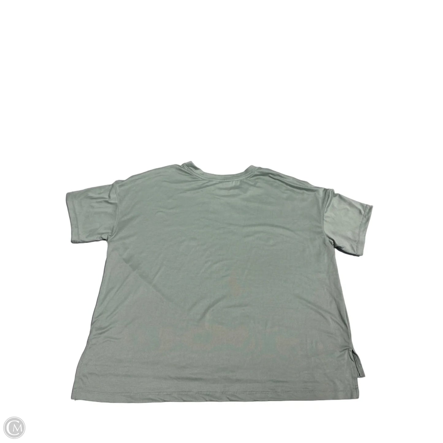 Athletic Top Short Sleeve By Yogalicious In Green, Size: S