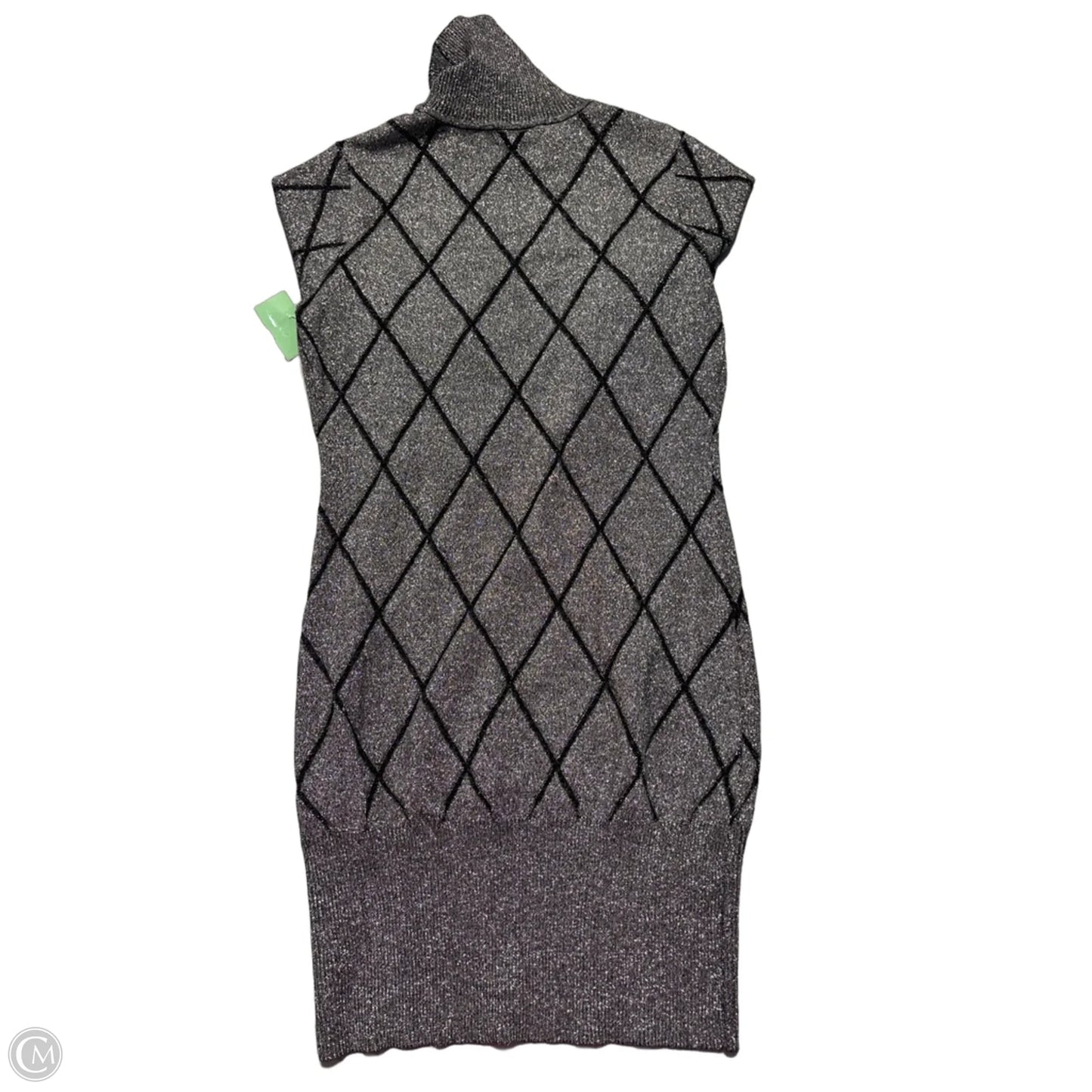 Dress Party Midi By Venus In Black & Silver, Size: L