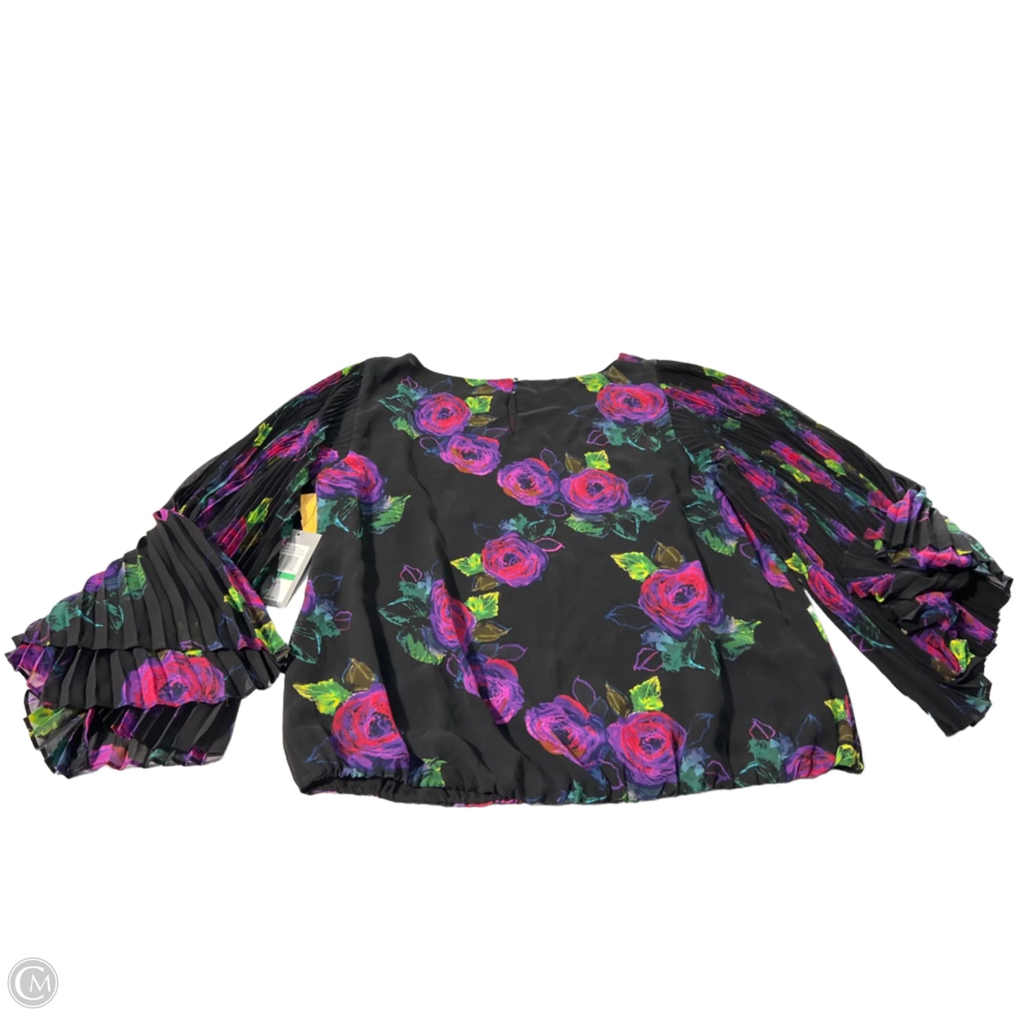 Blouse Long Sleeve By Cmb In Floral Print, Size: L