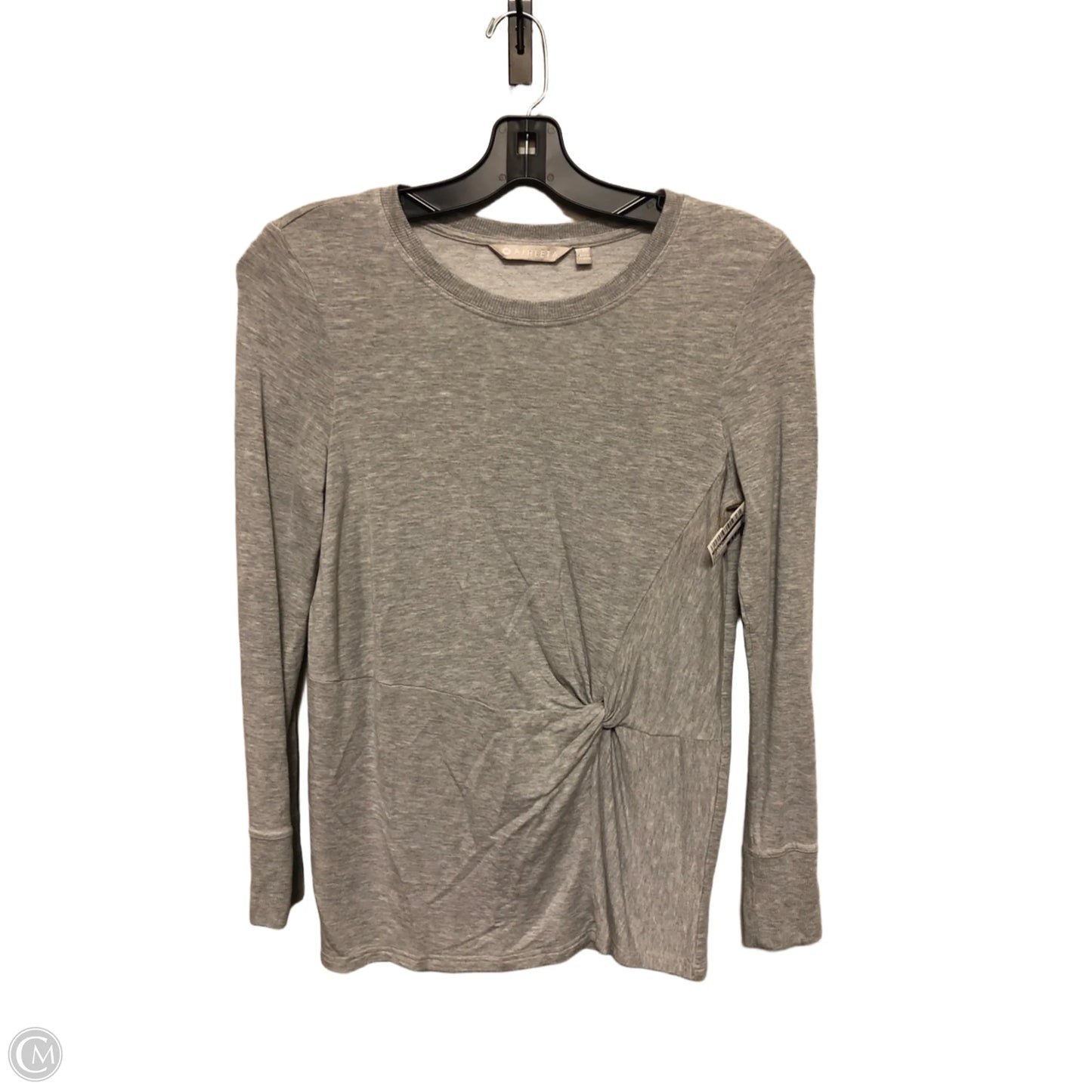 Top Long Sleeve Basic By Athleta In Grey, Size: S