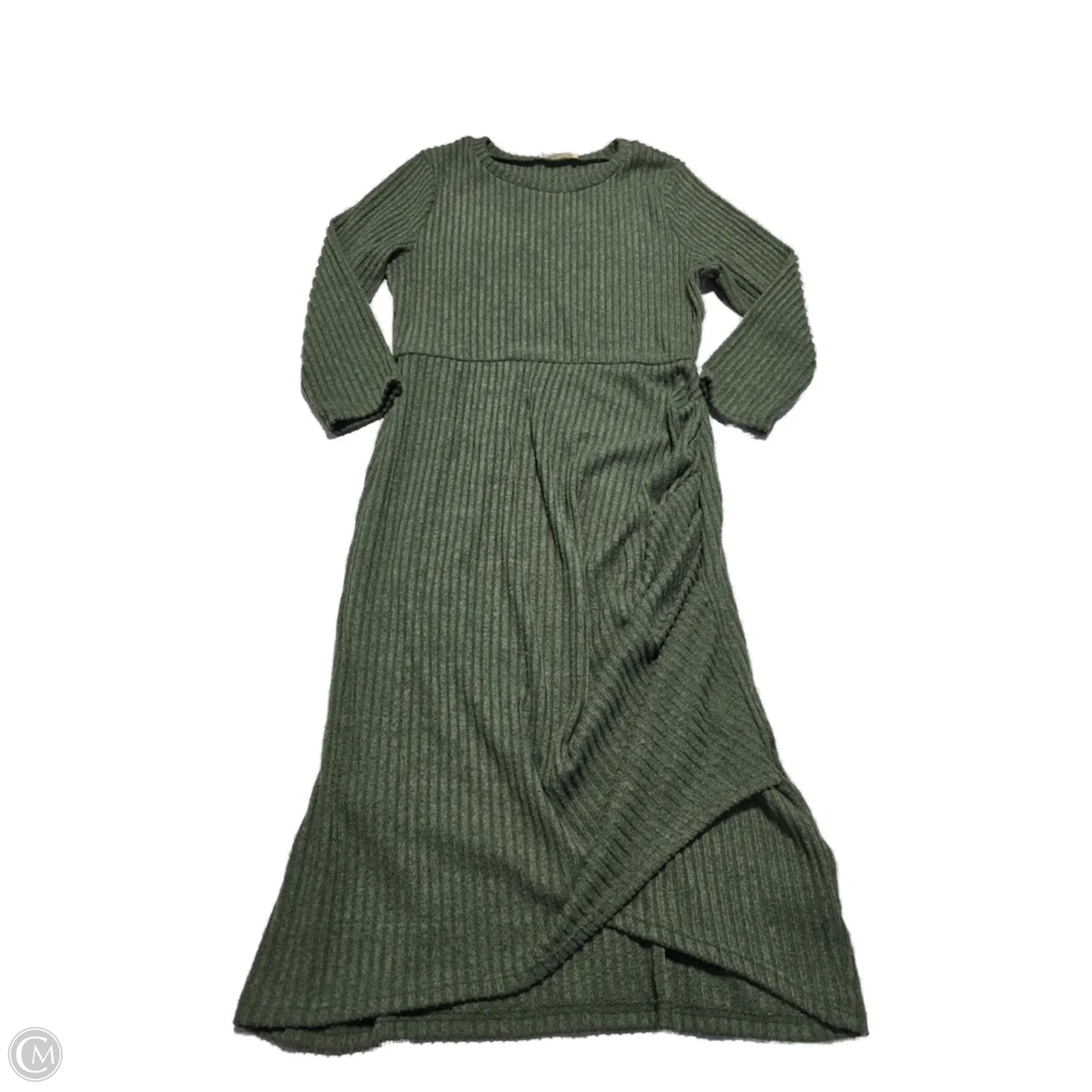 Dress Casual Midi By Cme In Green, Size: S