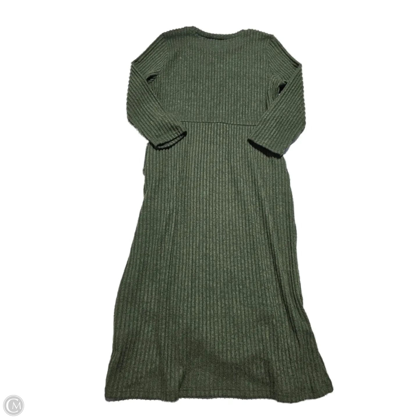 Dress Casual Midi By Cme In Green, Size: S