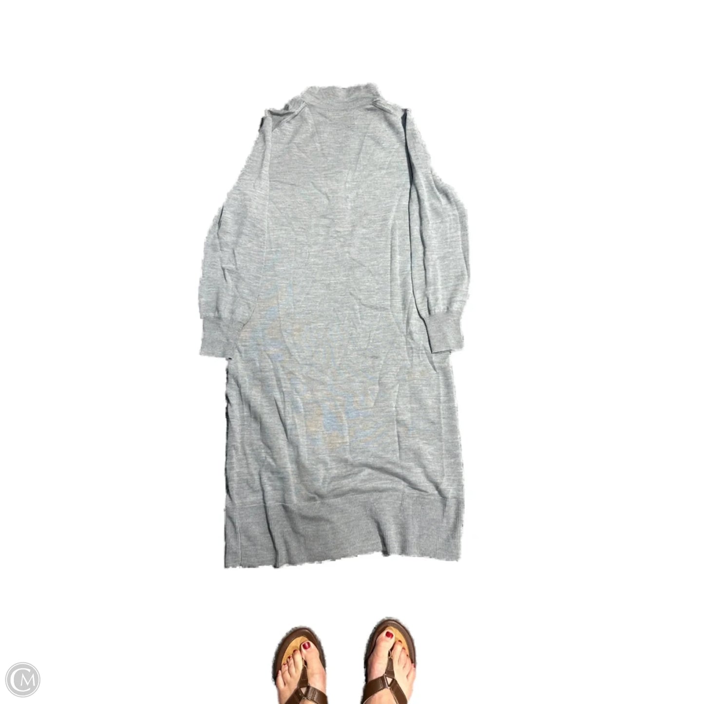 Dress Casual Maxi By J. Crew In Grey, Size: M