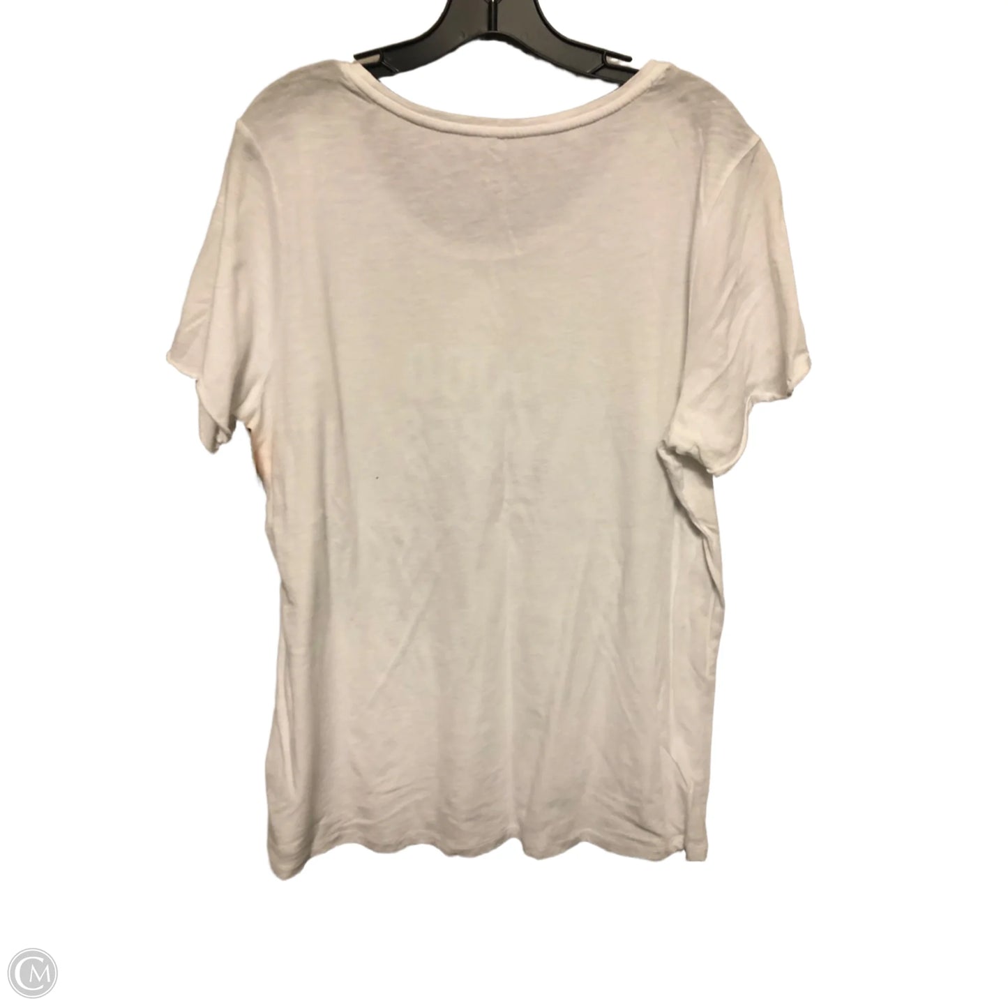 Top Short Sleeve Designer By Marc By Marc Jacobs In White, Size: 1x