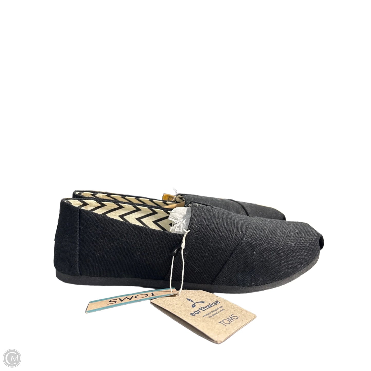 Shoes Flats By Toms In Black, Size: 12