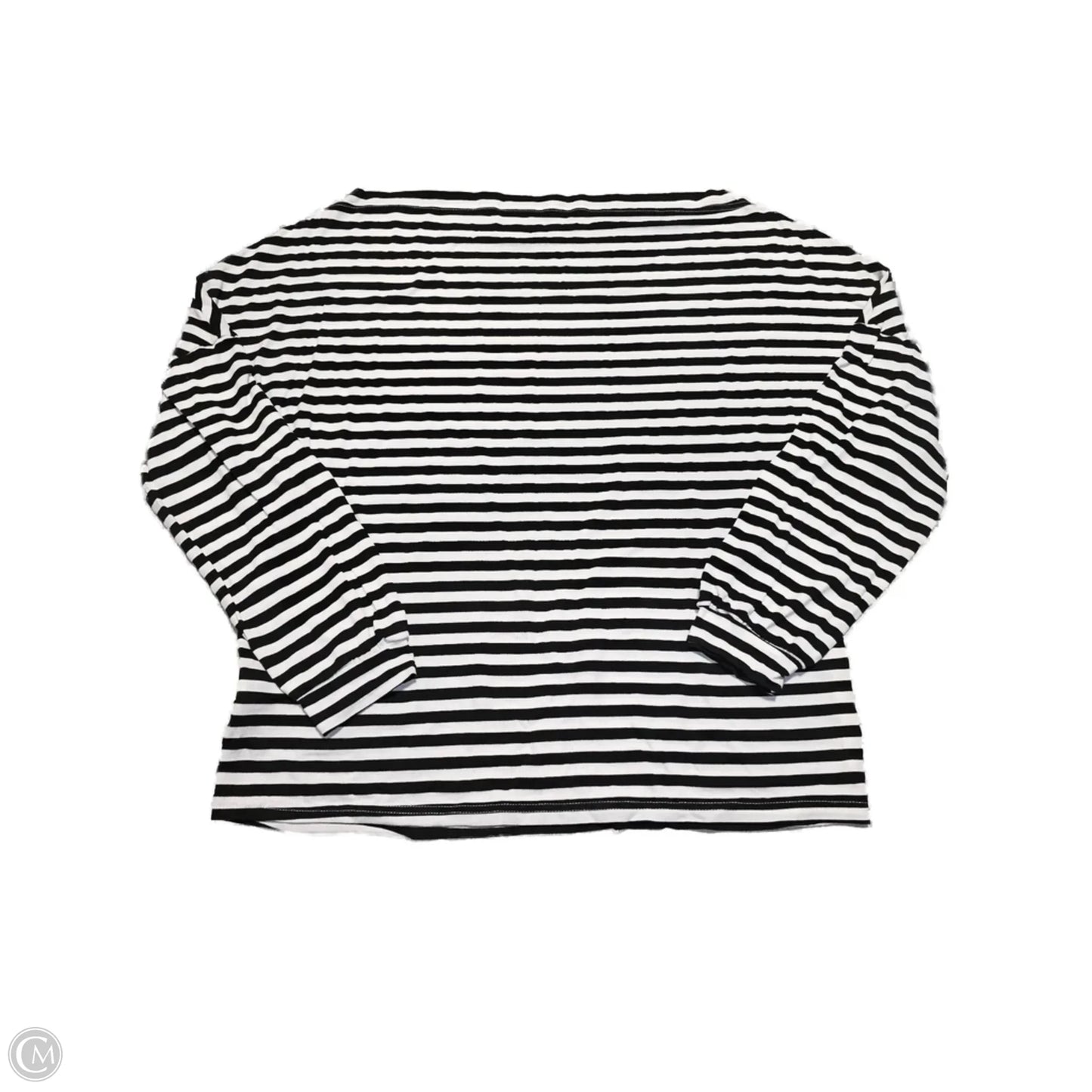 Top 3/4 Sleeve By Shein In Striped Pattern, Size: 1x
