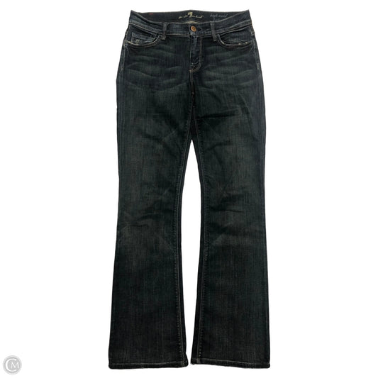 Jeans Boot Cut By 7 For All Mankind In Blue Denim, Size: 2