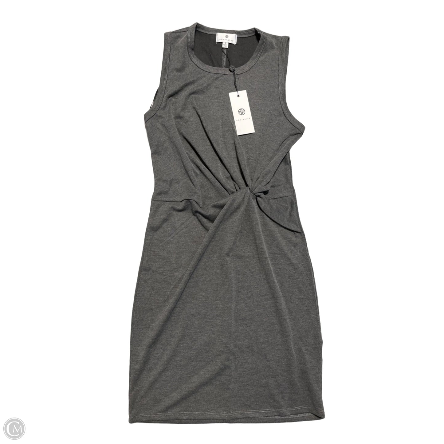 Dress Casual Midi By Socialite In Grey, Size: S