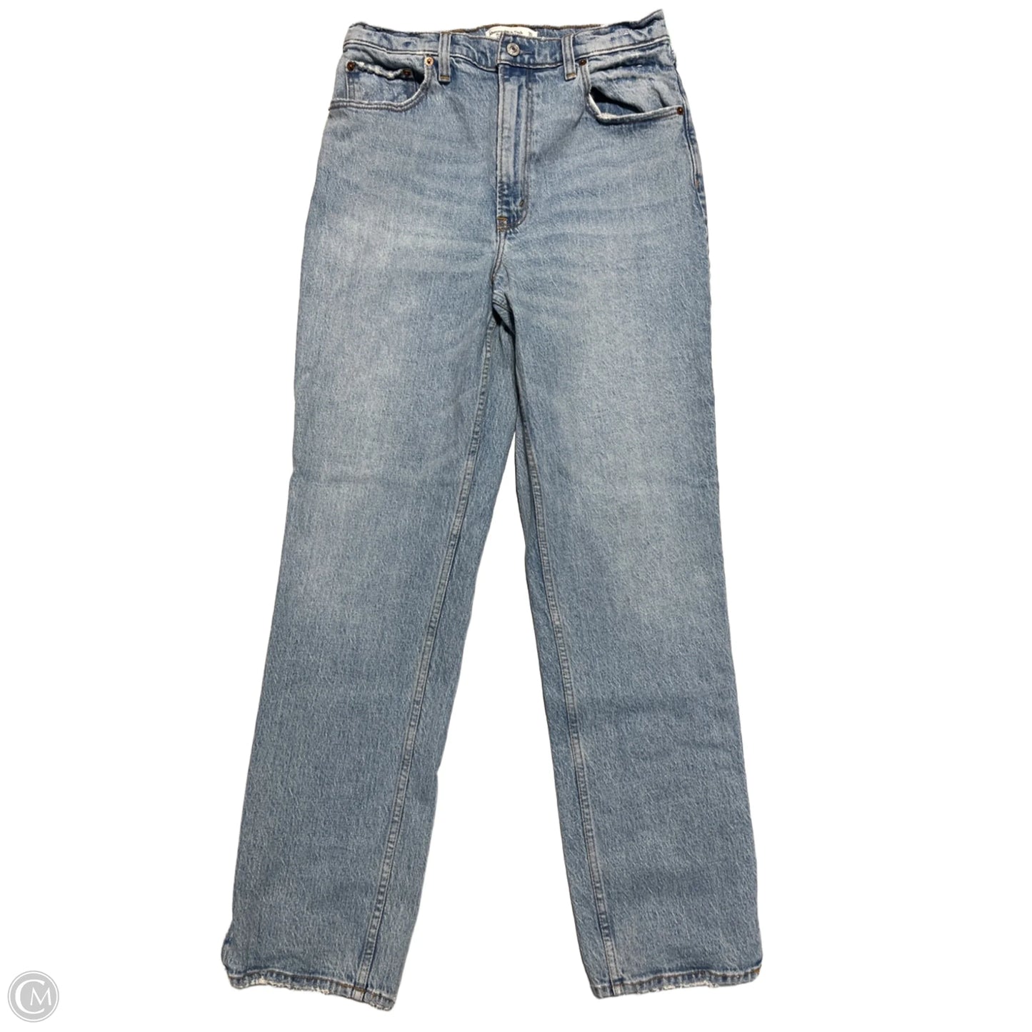 Jeans Boot Cut By Abercrombie And Fitch In Blue Denim, Size: 10