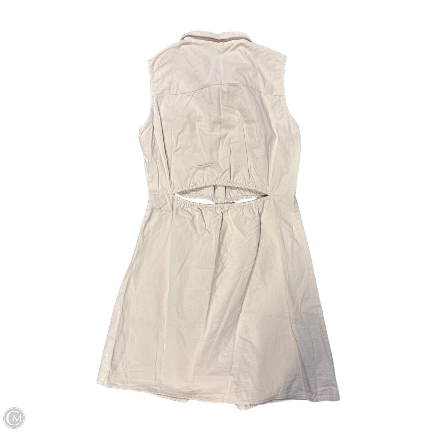 Dress Casual Midi By Peach Love Cream California In Tan, Size: M