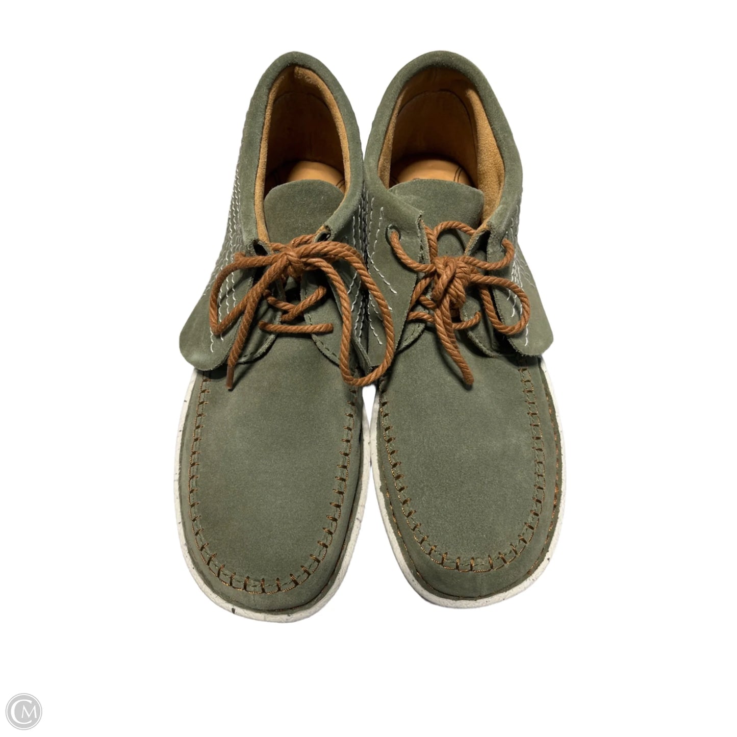 Shoes Flats By Justin In Green, Size: 10