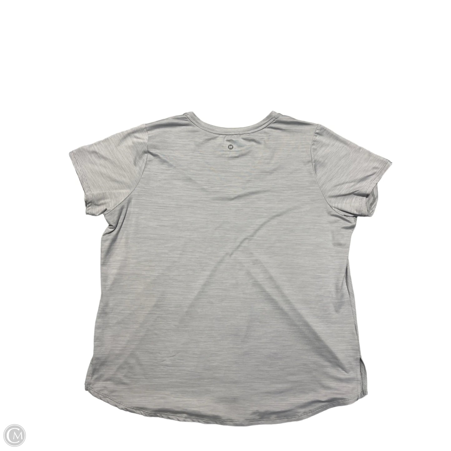 Athletic Top Short Sleeve By Rbx In Grey, Size: 1x