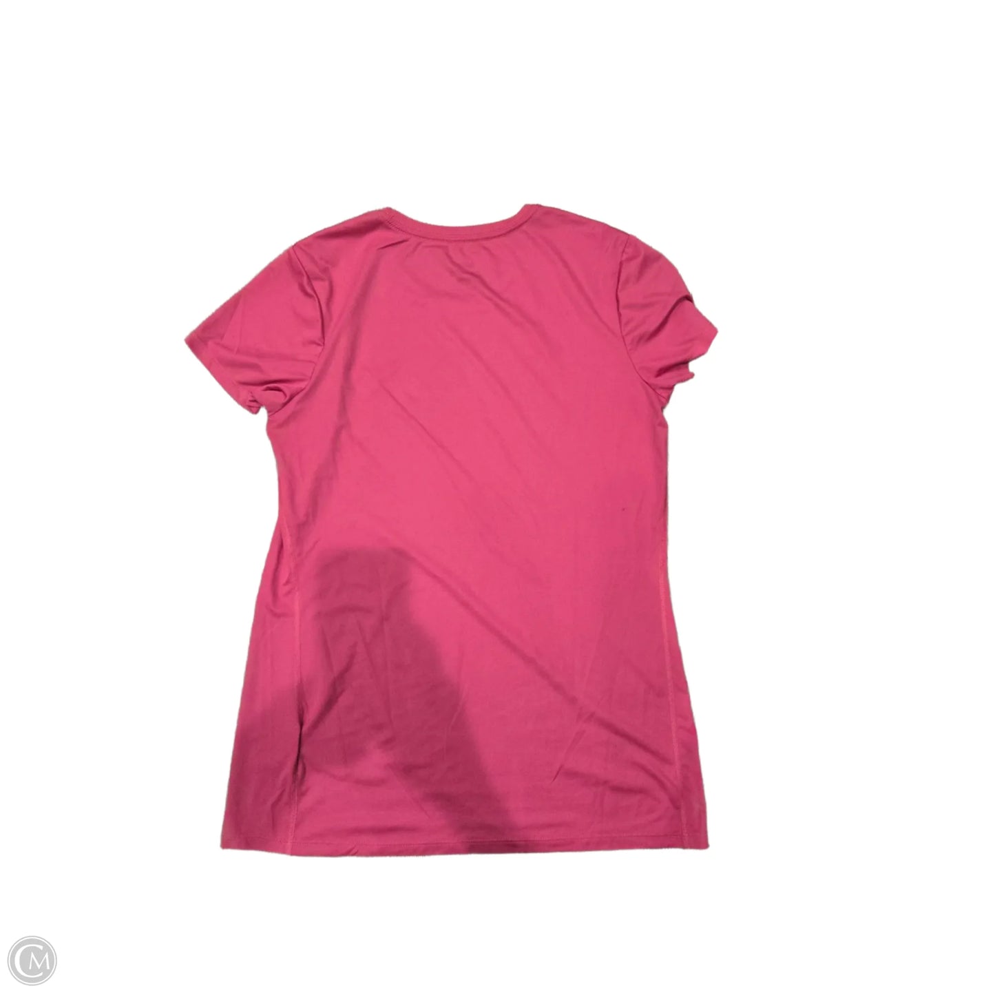 Athletic Top Short Sleeve By Nike In Pink, Size: L