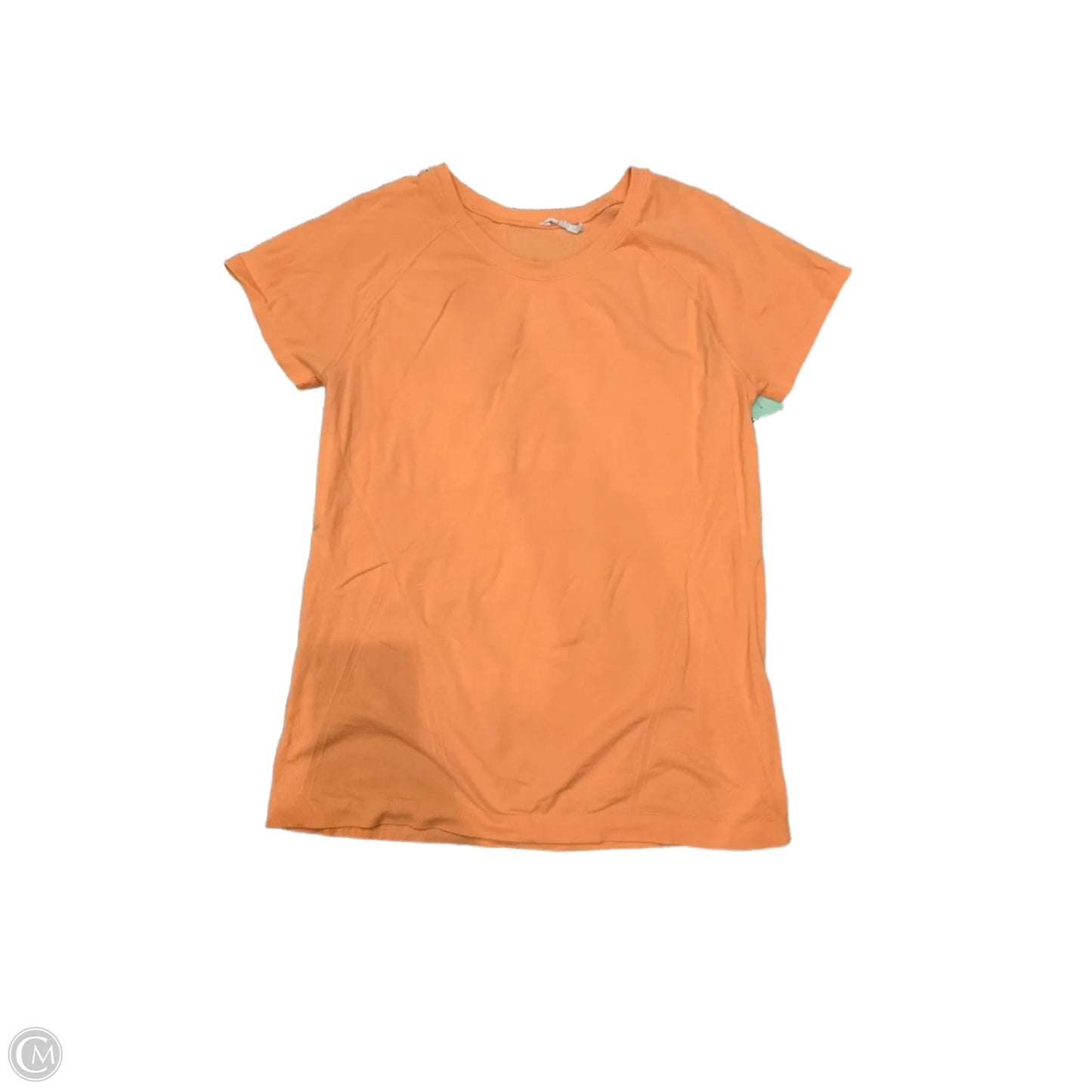 Athletic Top Short Sleeve By Athleta In Orange, Size: L