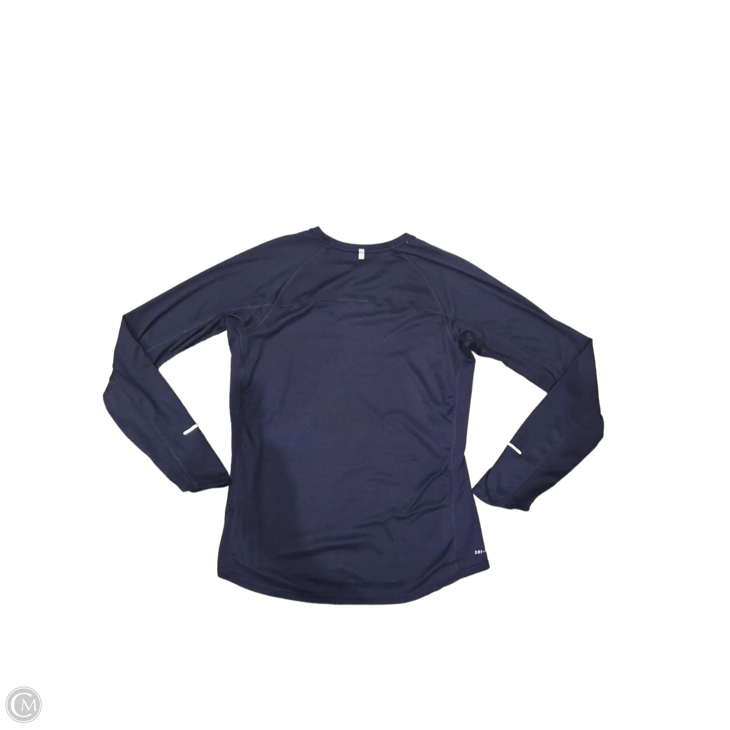 Athletic Top Long Sleeve Collar By Nike In Purple, Size: L