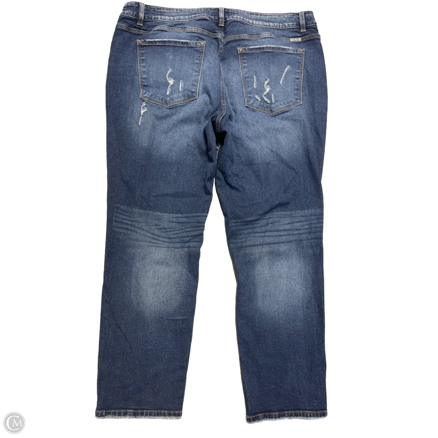 Jeans Boot Cut By Kancan In Blue Denim, Size: 22