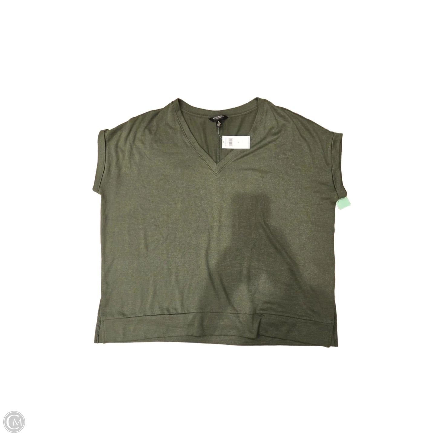 Top Short Sleeve By Banana Republic In Green, Size: M