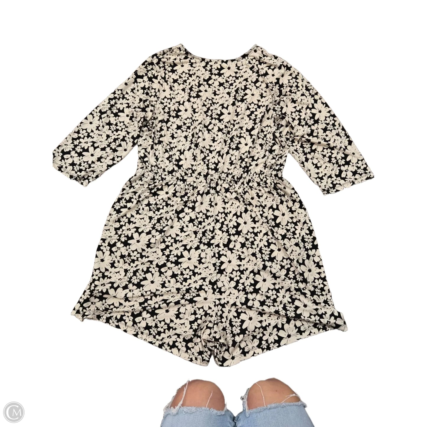 Romper By Cmb In Floral Print, Size: 2x