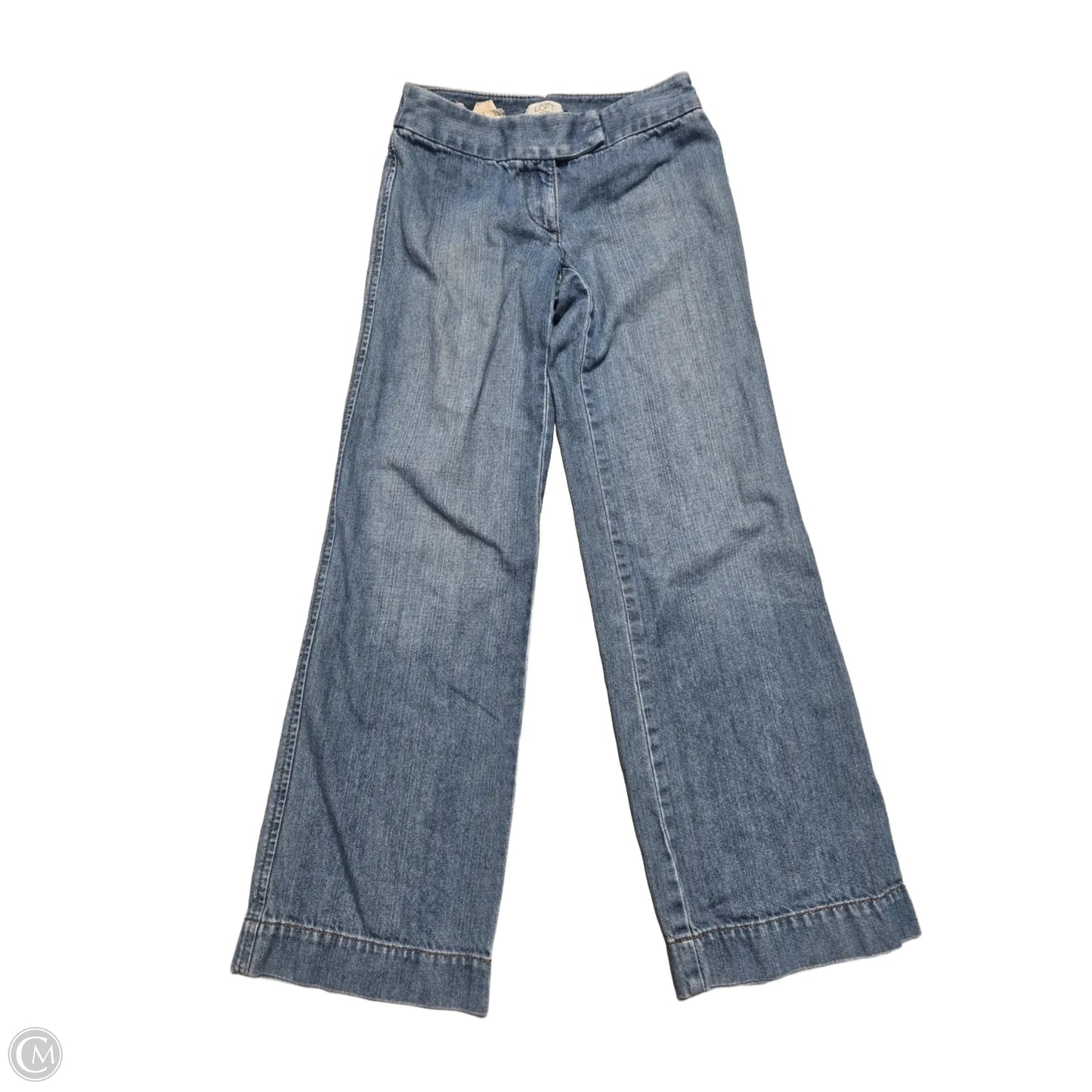 Pants Linen By Loft In Blue Denim, Size: 0p