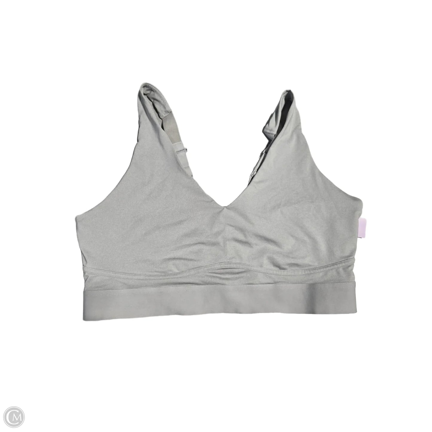 Athletic Bra By Fabletics In Grey, Size: 2x