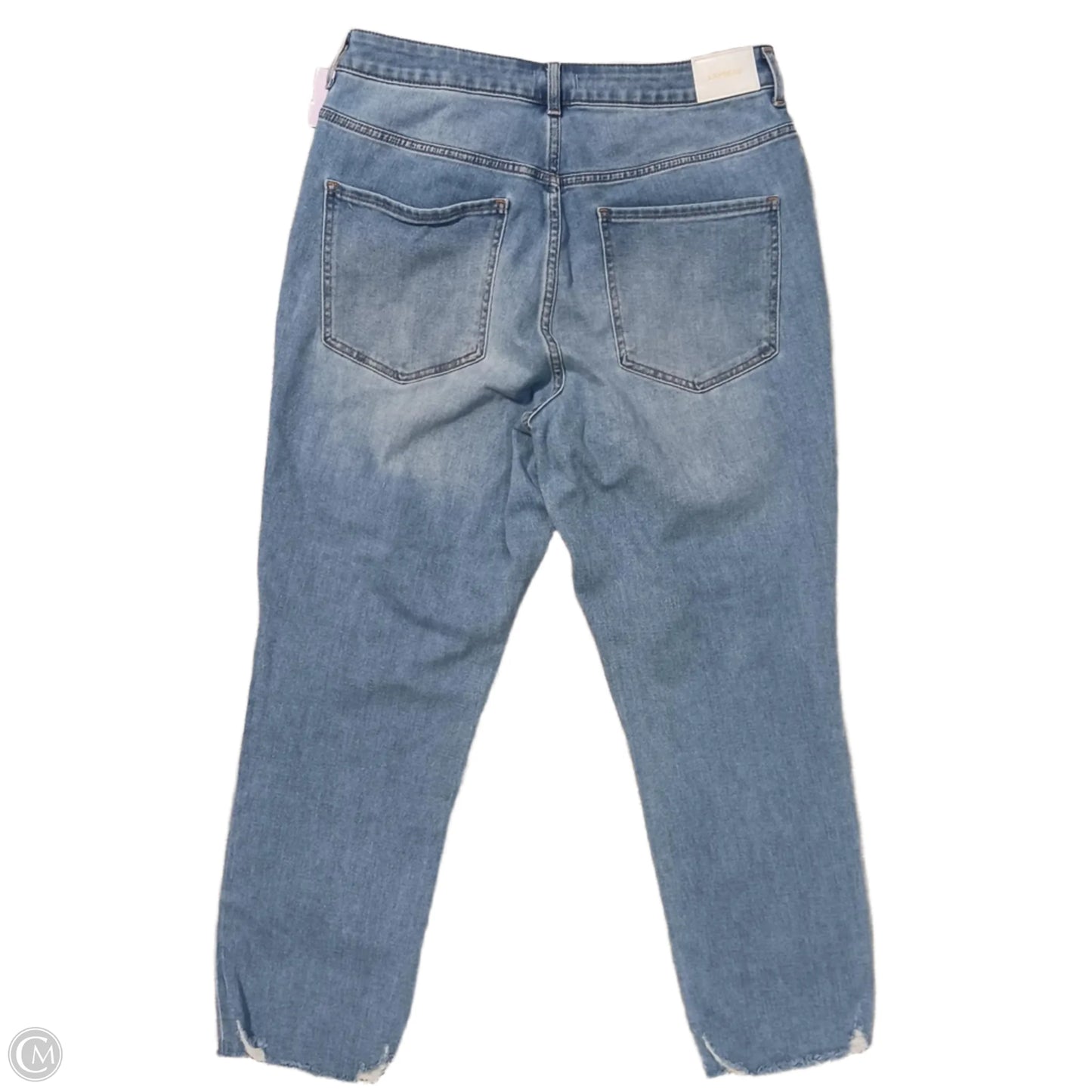 Jeans Straight By Express In Blue Denim, Size: 14